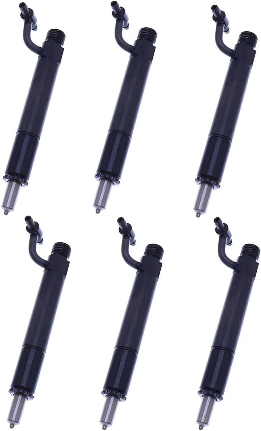 Seapple 6PCS Fuel Injector 675967C91 631571C91 Compatible with Case 1066 1086 1466 1486 1586 3688 4166 Farmall 966 1066 1086 1466 1486 1566 1586