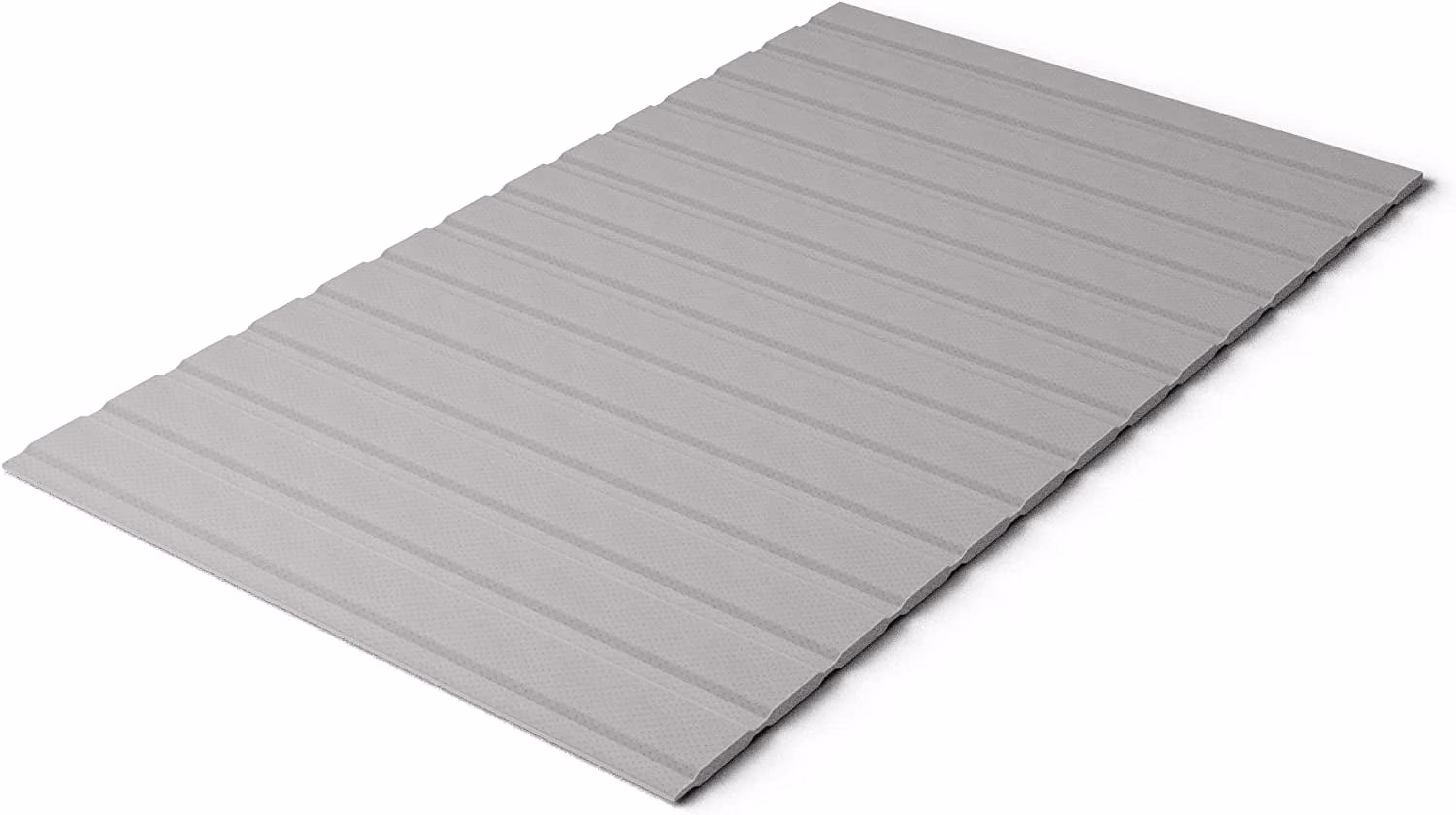 YINCHEN, 0.75-Inch Heavy Duty Horizontal Mattress Support Wooden Bunkie Board/Bed Slats with Cover, King, Grey