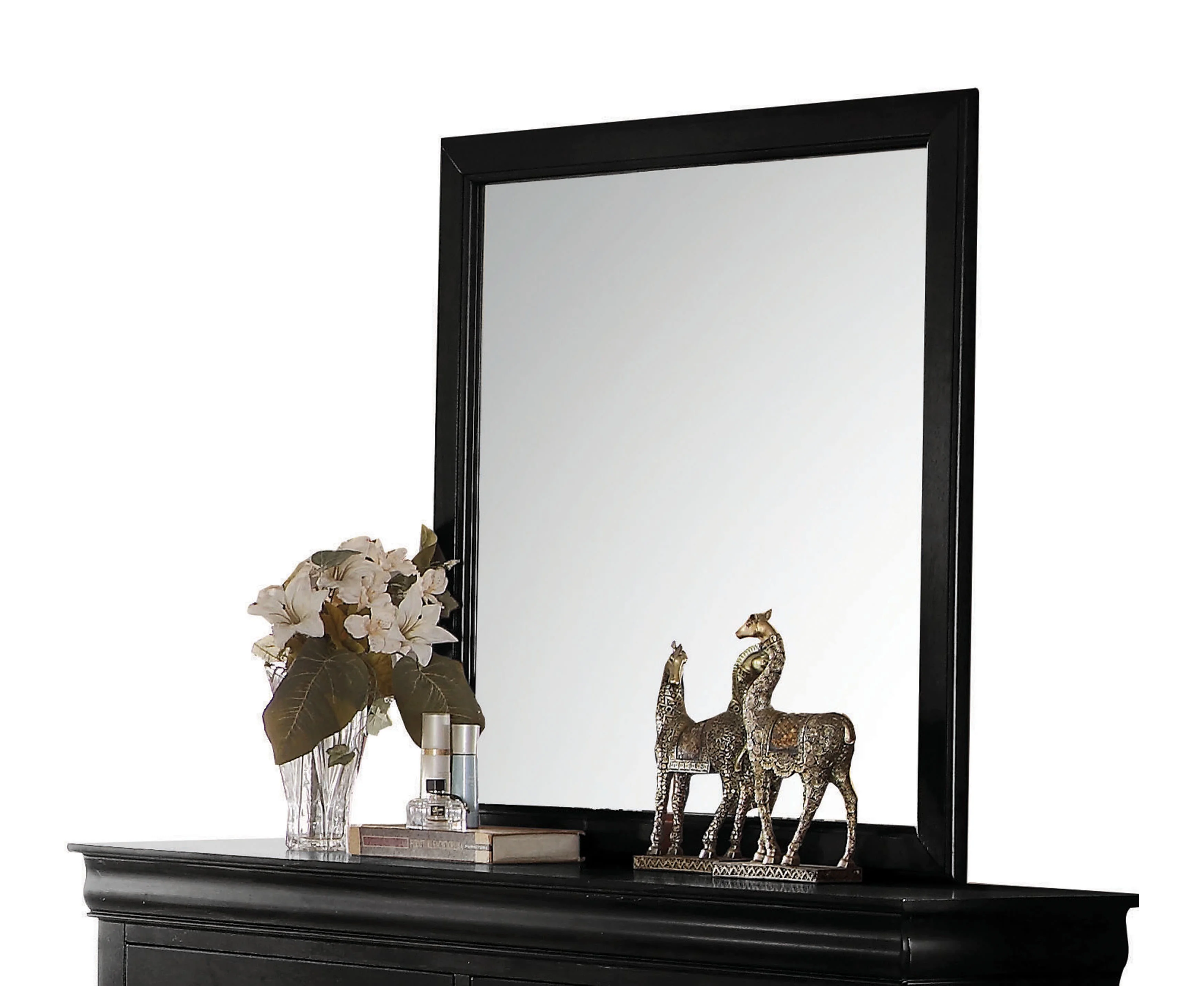 ACME Louis Philippe Wooden Frame Mirror, Multiple Colors
