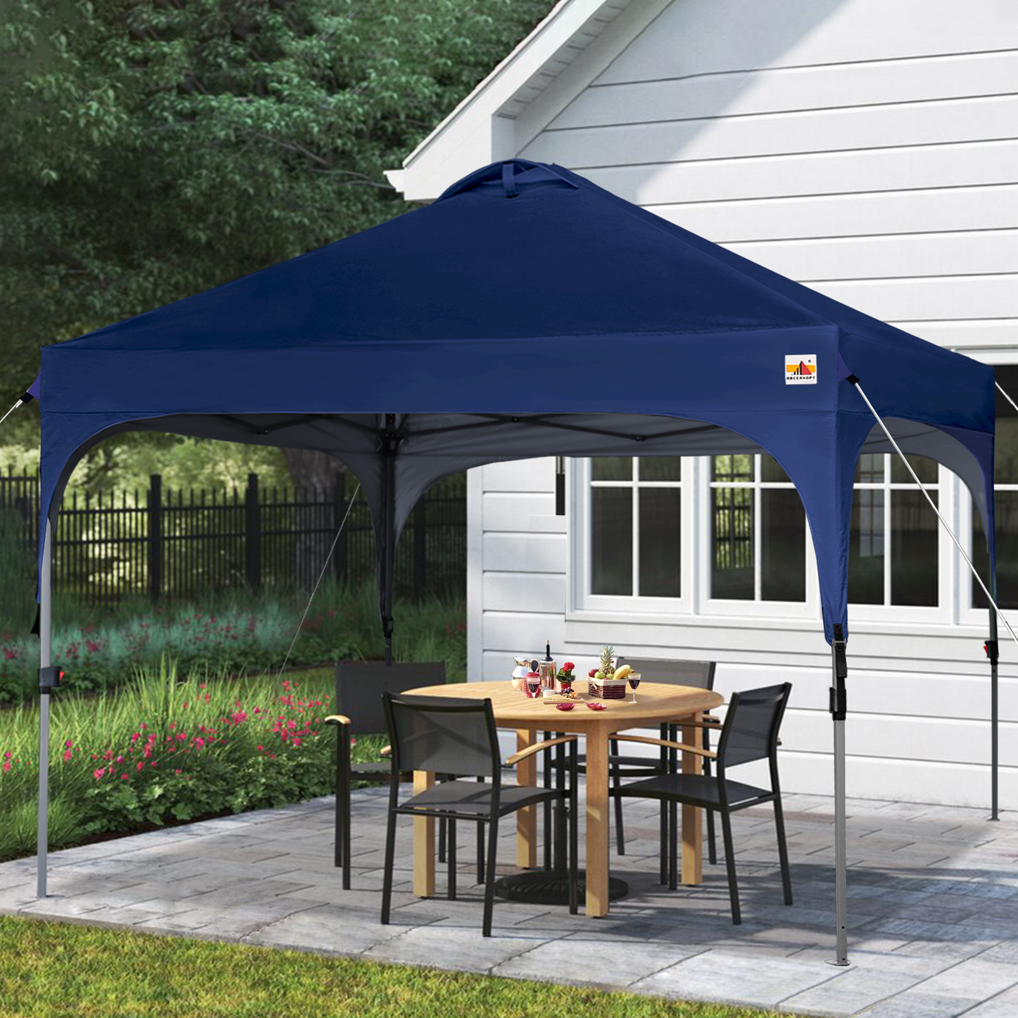 ABCCANOPY 10ft x 10ft Outdoor Pop up Canopy Tent Sun Shelter-Series,Navy Blue