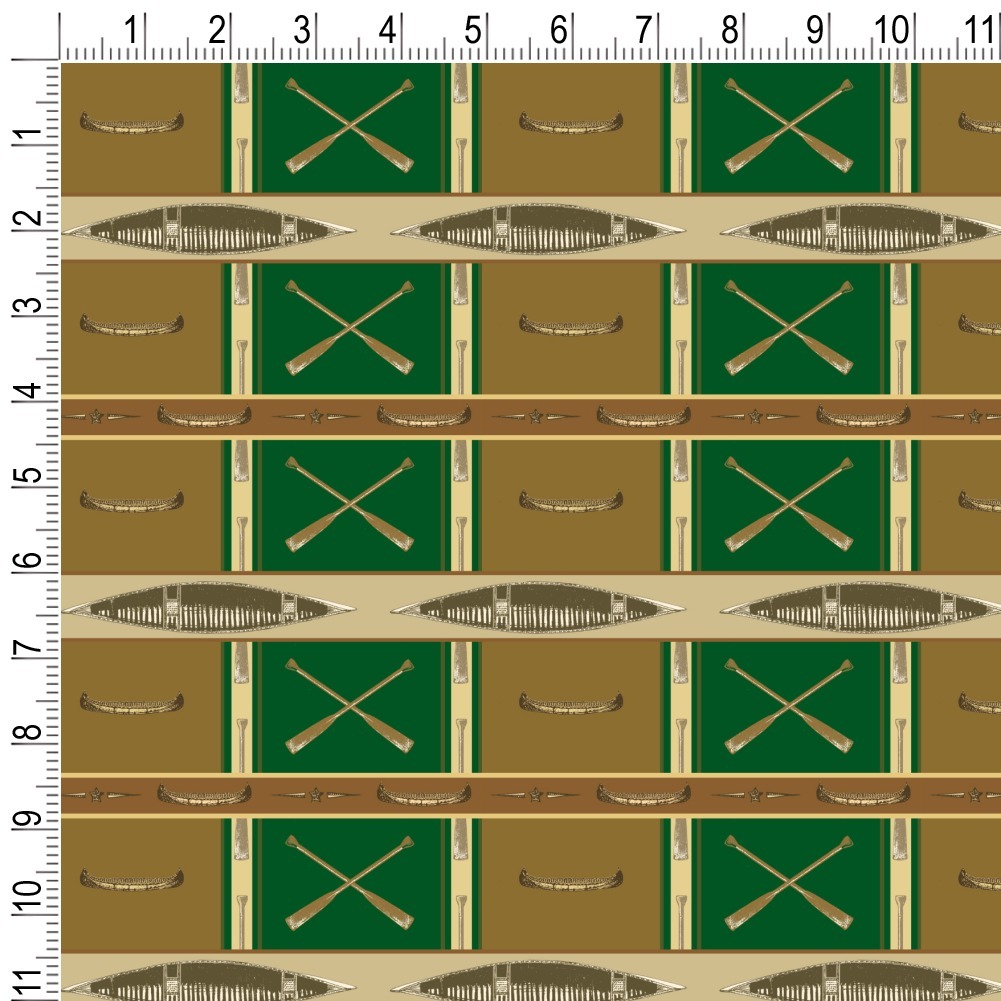 Canoeing Canoe Paddles Camping River Fishing Premium Roll Gift Wrap Wrapping Paper