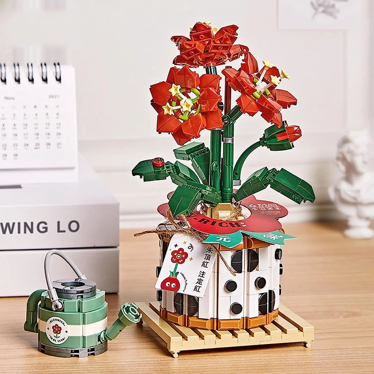 Cumbed Flower Bouquet Building Toy Kit Sets,Artificial Flowers Building Blocks for Home,Gift-686pcs