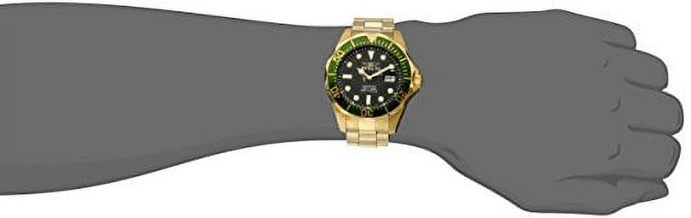 Invicta Pro Diver Black Dial 18kt Gold-plated Men's Watch 14358