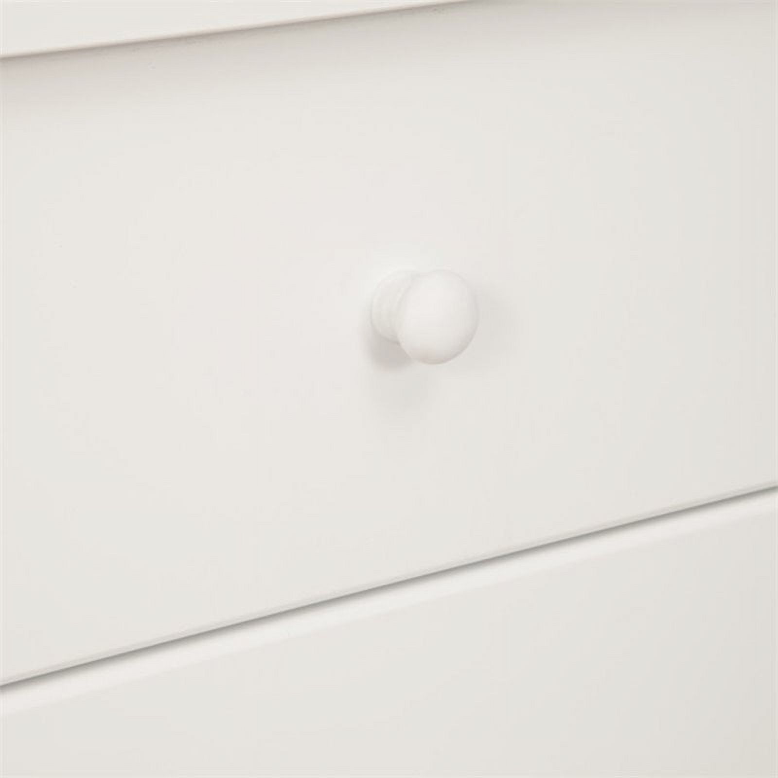 4-in-1 Convertible Crib and Dresser with Removable Changing Tray Set in White