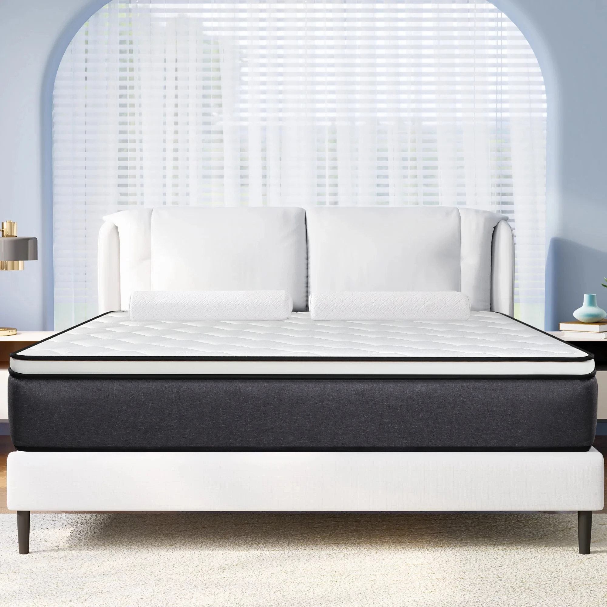 12inch King Mattress in a Box, Gel Memory Foam and Pocket Spring Hybrid Mattress