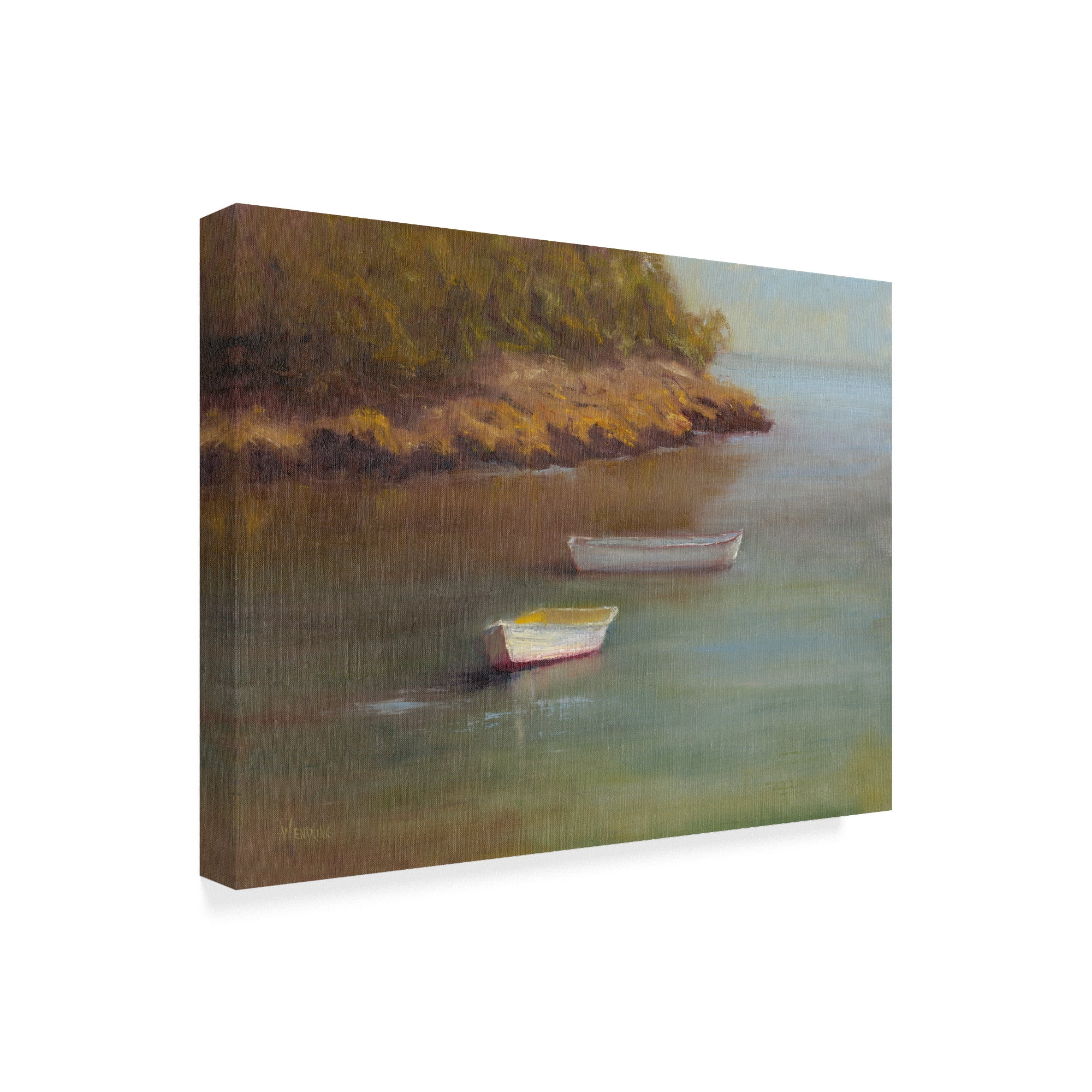 Trademark Fine Art 'Harbored Dories I' Canvas Art by Marilyn Wendling