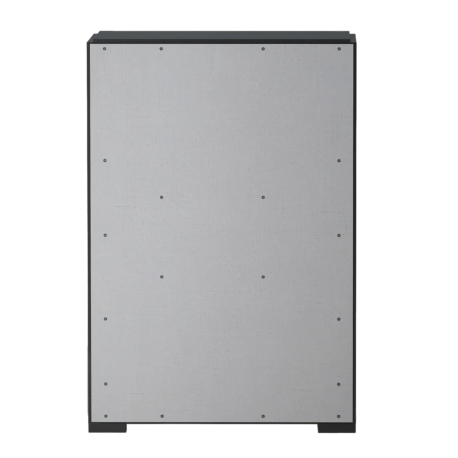 Chintaly Modern 5-Drawer Gloss Black Bedroom Chest