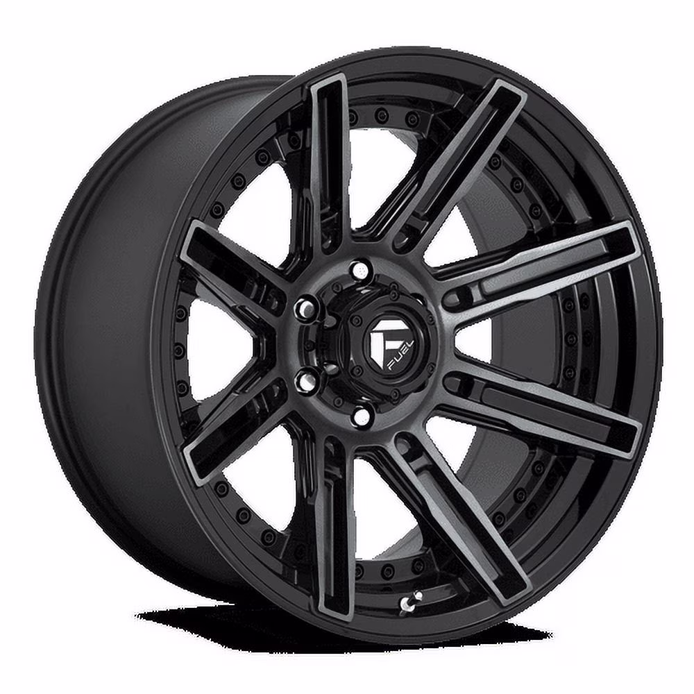 Fuel 1PC Aluminum Rim D708 ROGUE 20X10in Gloss Machined Double Dark Tint Finish, D70820008247