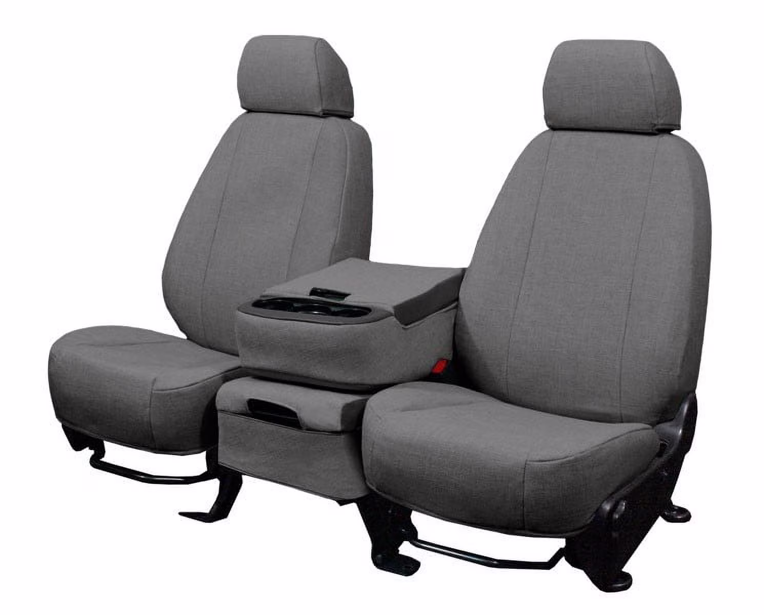 CalTrend Front Buckets Tweed Seat Covers for 2005-2010 Nissan Xterra|Frontier|Pathfinder - NS352-03TA Charcoal Insert and Trim