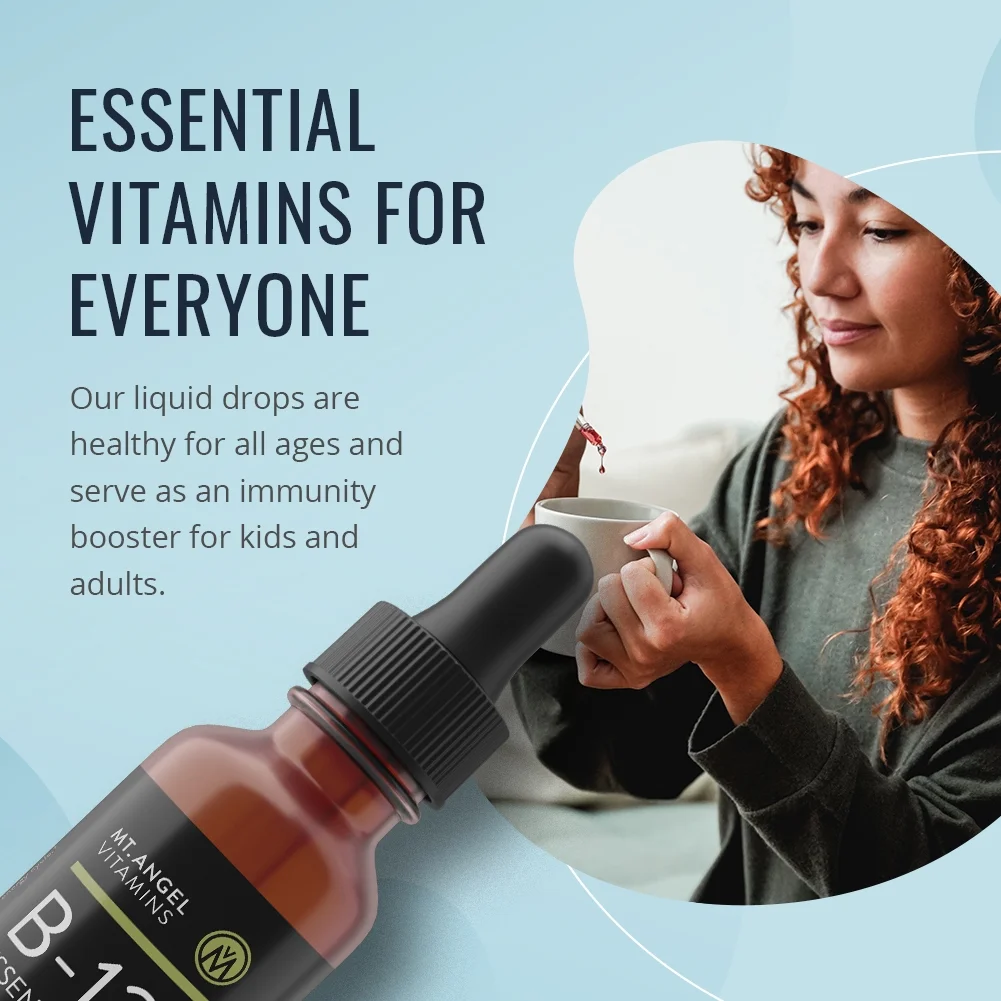 B12 Essential Trio Drops by Mt Angel - 2 Fluid Ounce