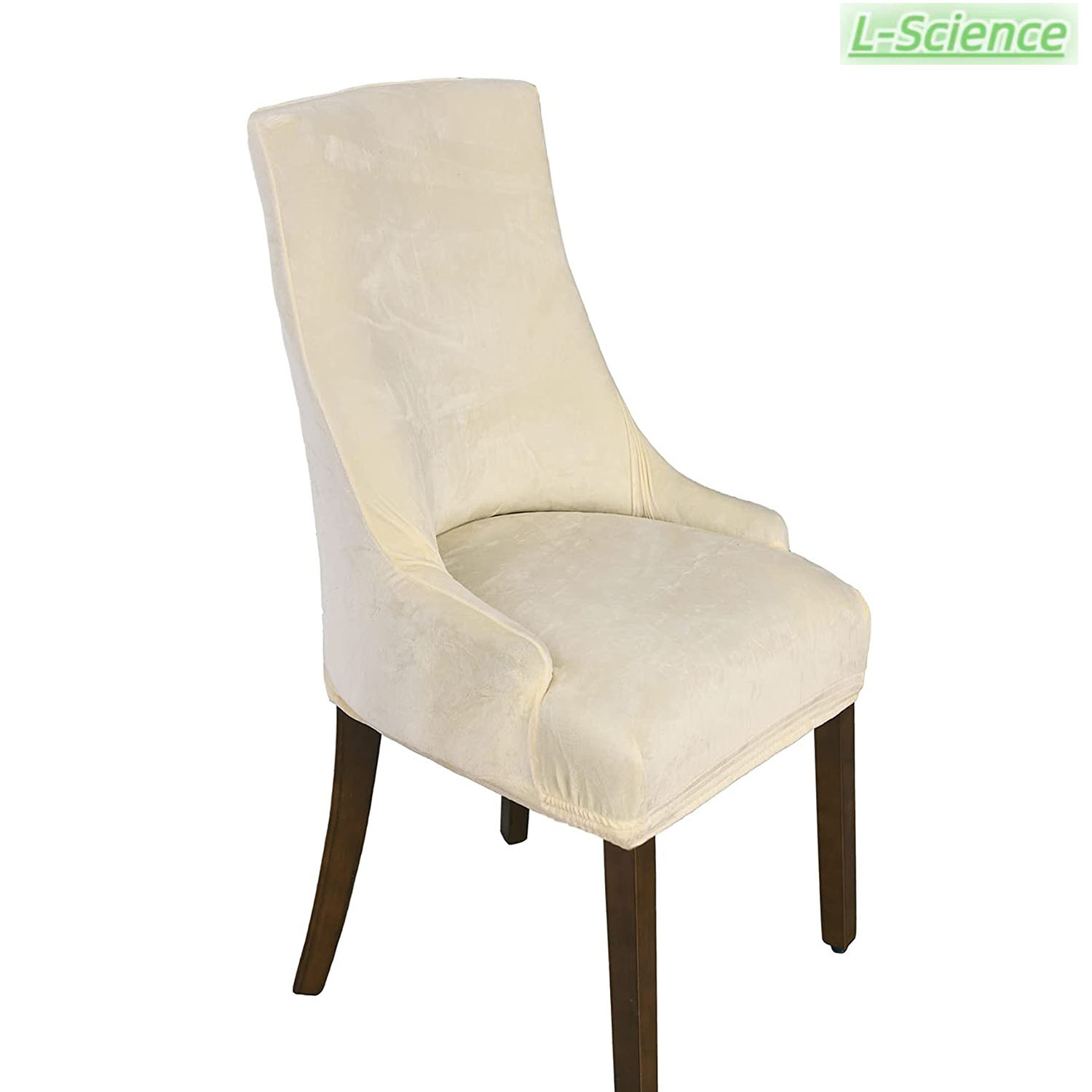 Velvet Tufted Wingback Chair Cover Slipcovers,Stretch Fit Dining Chair Covers,Reusable Washable Soft Spandex Sloping Armchair Cover