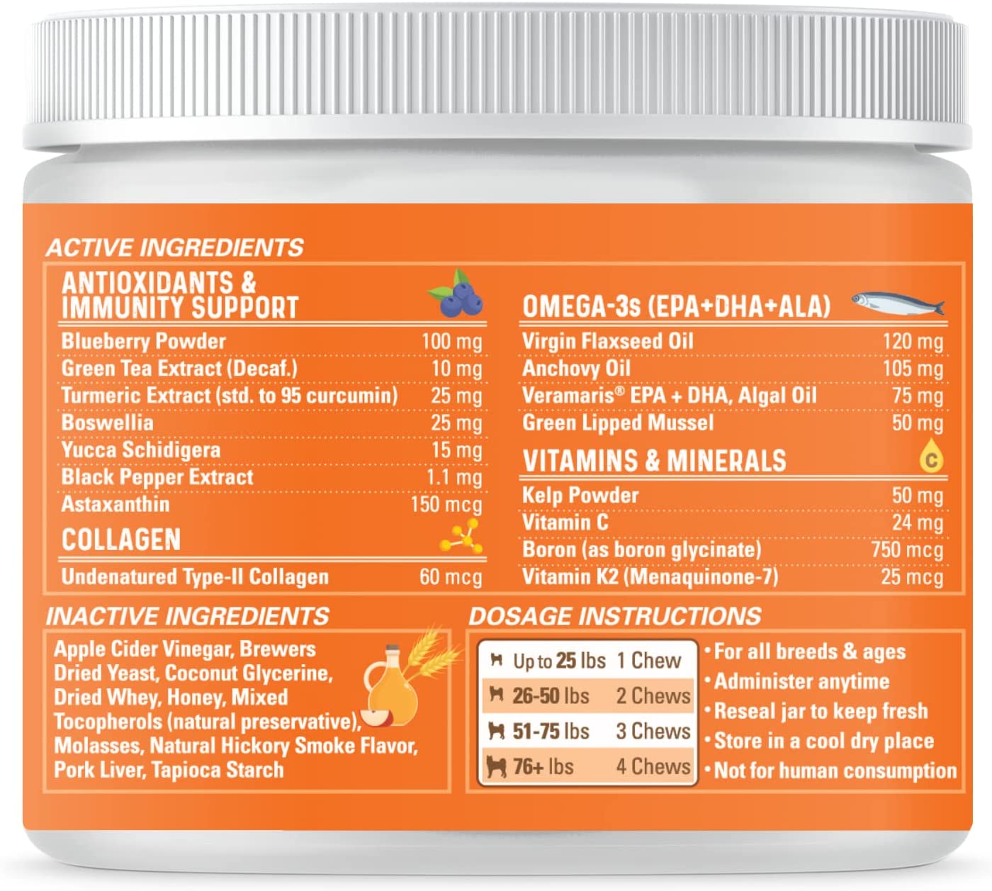 Bernie's Healthy Hips - Daily Dog Hip and Joint Supplement - 90 Soft Chews - Reduce Pain, Encourage Mobility, Slow Damage, Repair and Rebuild Hips and Joint Tissues