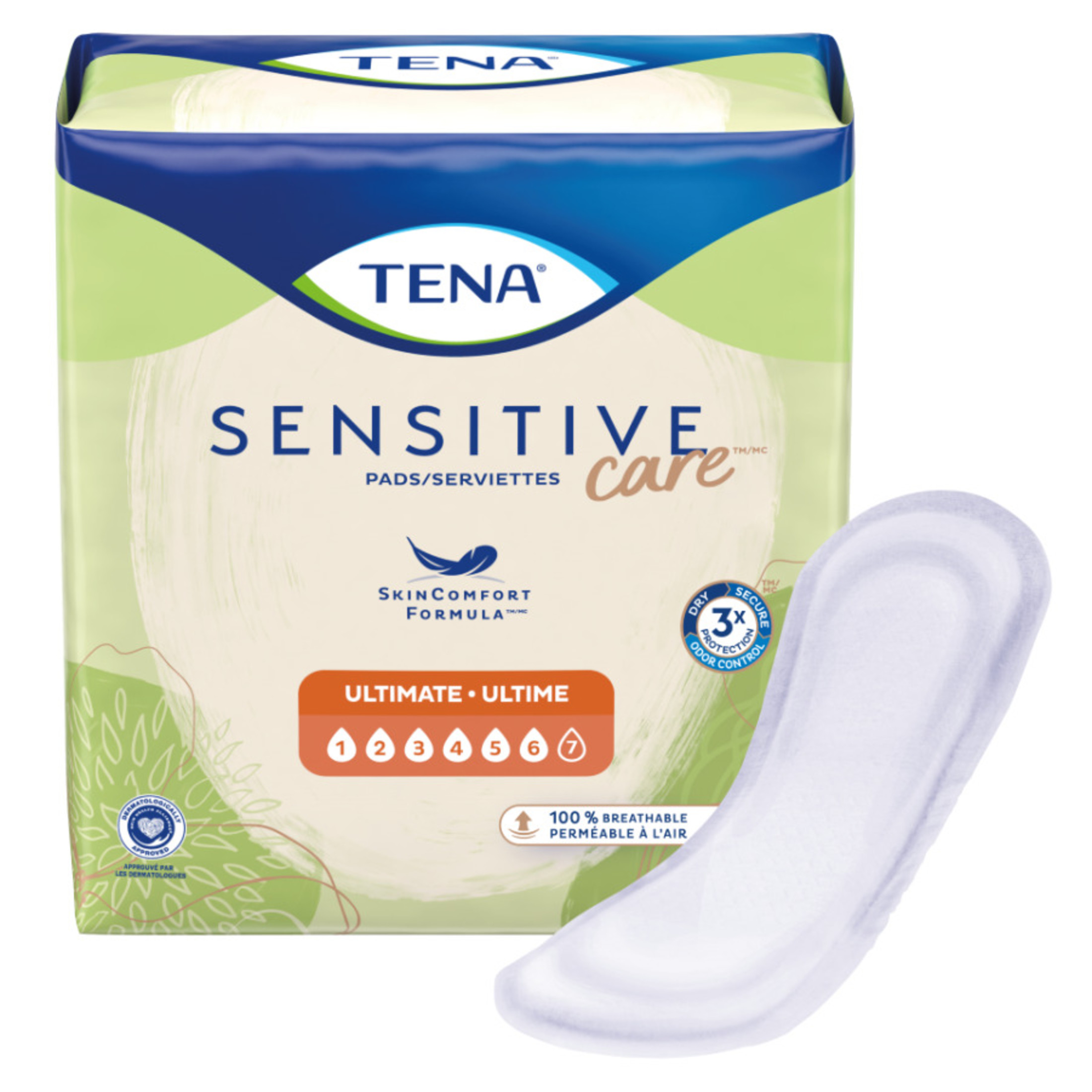 TENA Sensitive Care Ultimate Regular Incontinence Pads, 156ct
