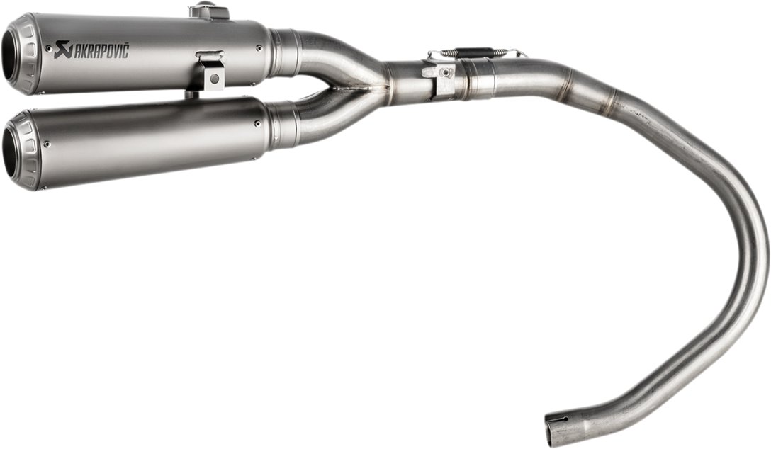 Akrapovic Titanium Dual Conical Slip-On Mufflers (S-H125SO5-FFT)
