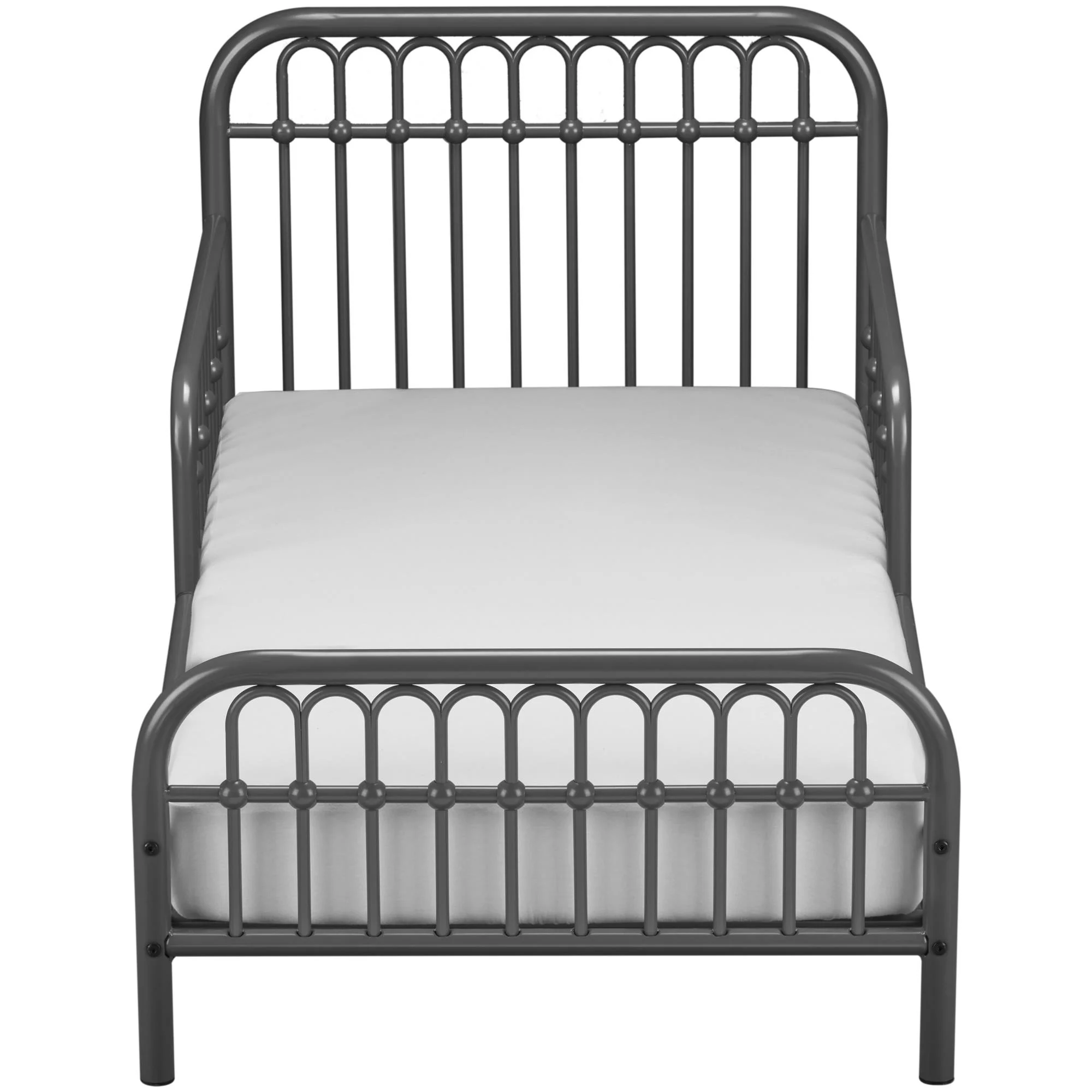 Little Seeds Monarch Hill Ivy Metal Toddler Bed, Graphite Gray