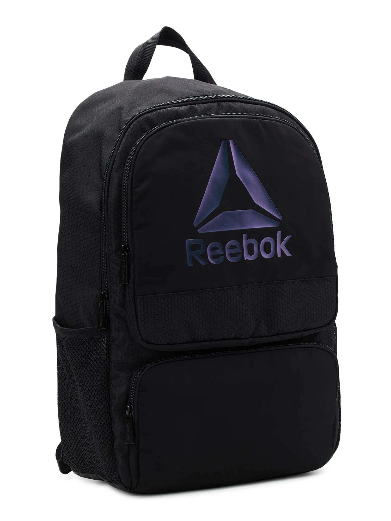 Reebok Women’s Adult Laptop Paige Backpack with Iridescent Logo, Black