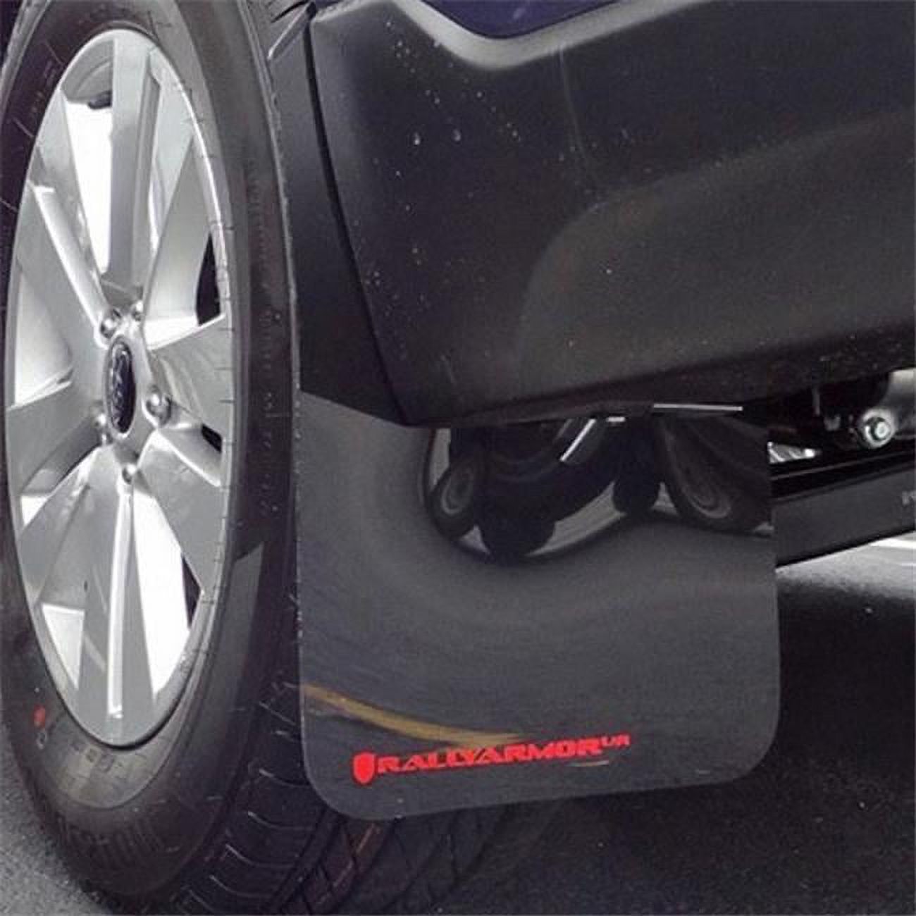 Rally Armor MF36-UR-BLK-RD Urethane Black Mud Flap with Red Logo for 2015 Subaru Outback