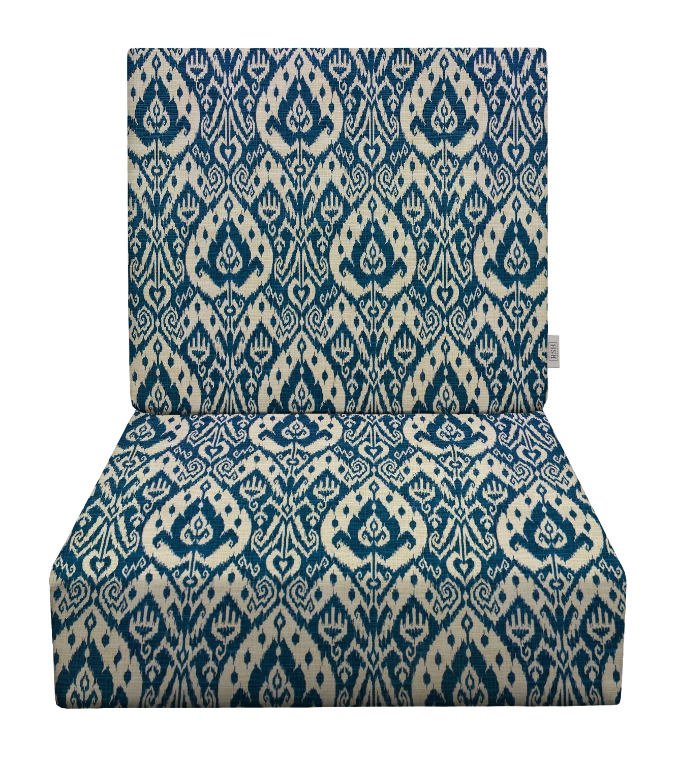 RSH Décor Indoor Outdoor Foam Back Deep Seating Chair Cushion Set, 24” x 27” x 5” Seat and 24” x 21” x 3