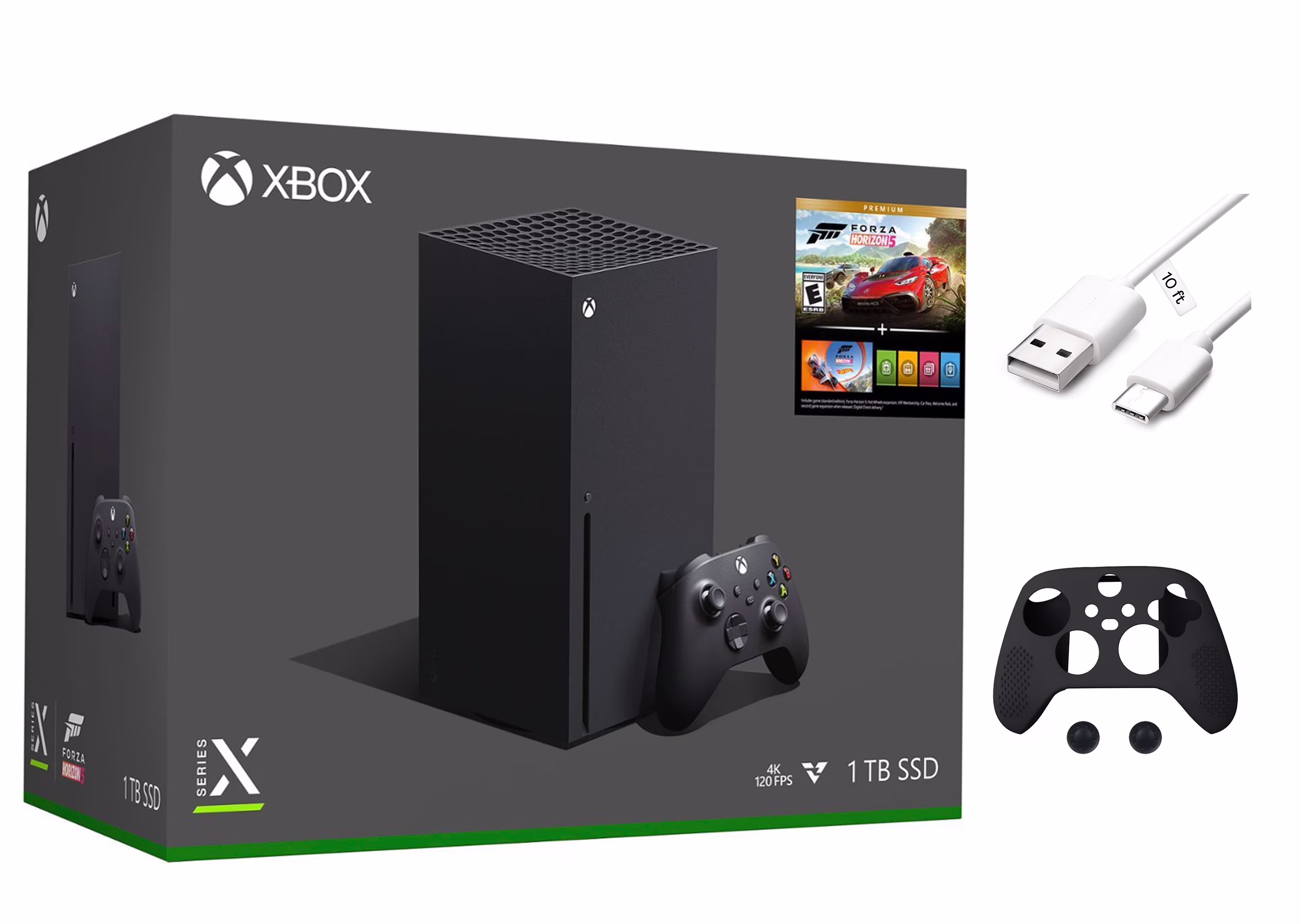 Microsoft Xbox Series X – Forza Horizon 5 Bundle, 1TB SSD Video Gaming Console with One Xbox Wireless Controller + Mazepoly Accessories
