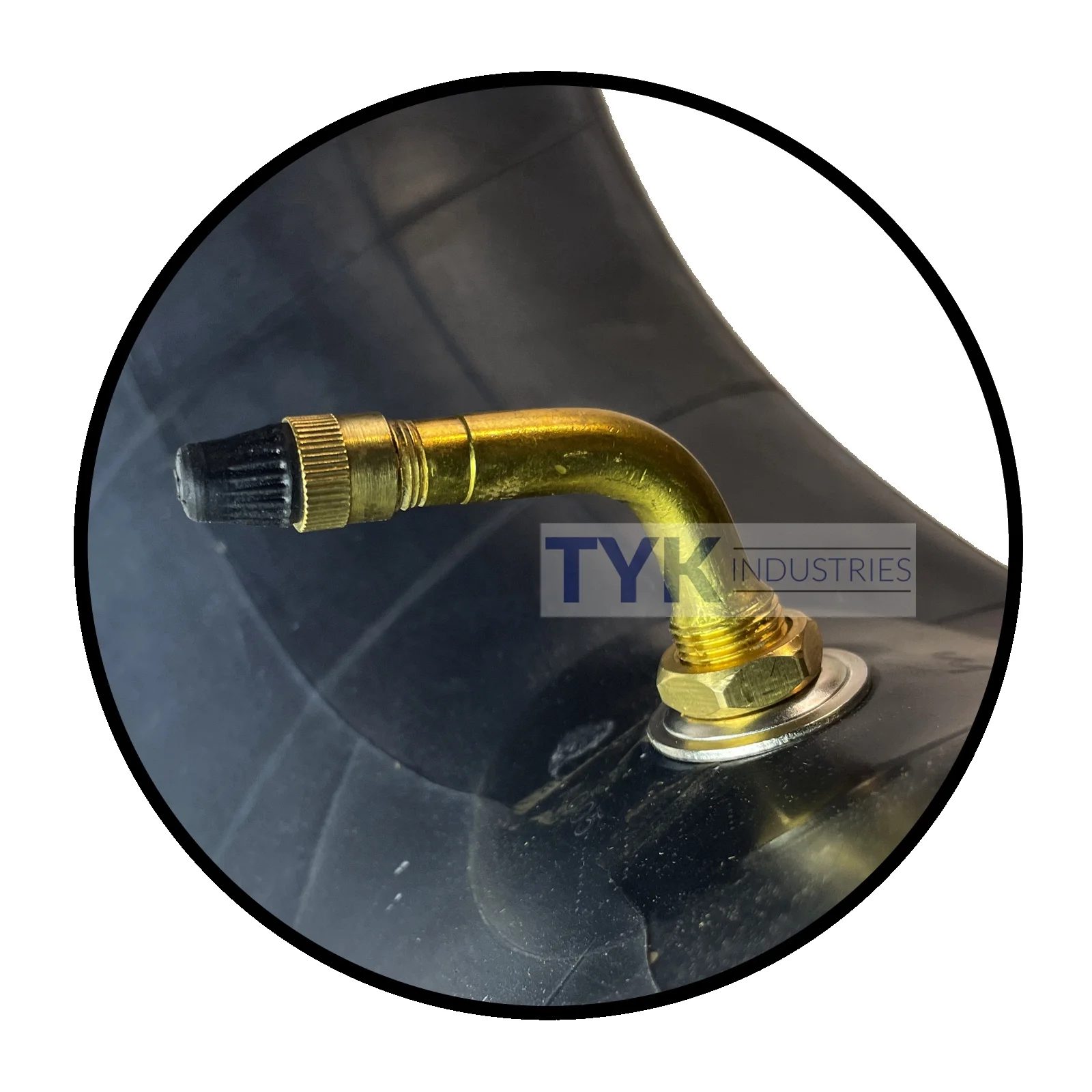 Two 6.50-10 Forklift, Trailer Tire Inner Tubes with JS2 Bent Metal Valve