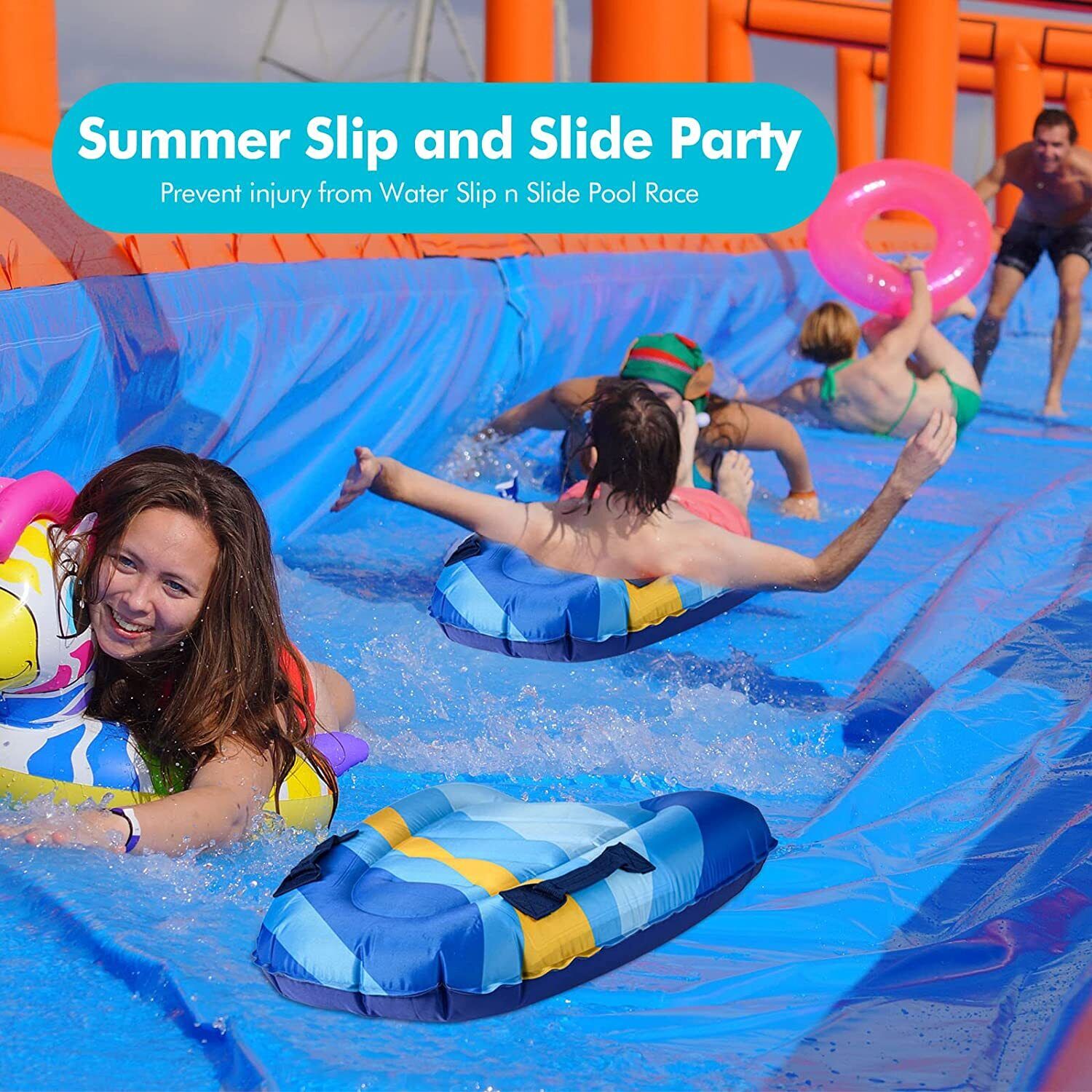 Inflatable Foldable Floating Bed Float Surfboard Beach Swimming Pool Raft Water