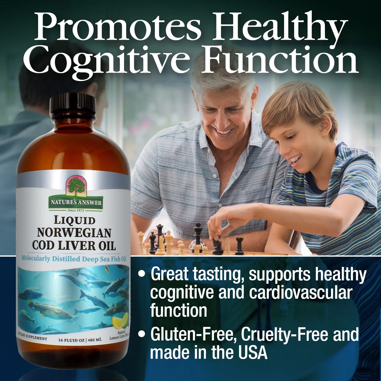 Cod Liver Oil Liquid 16oz.