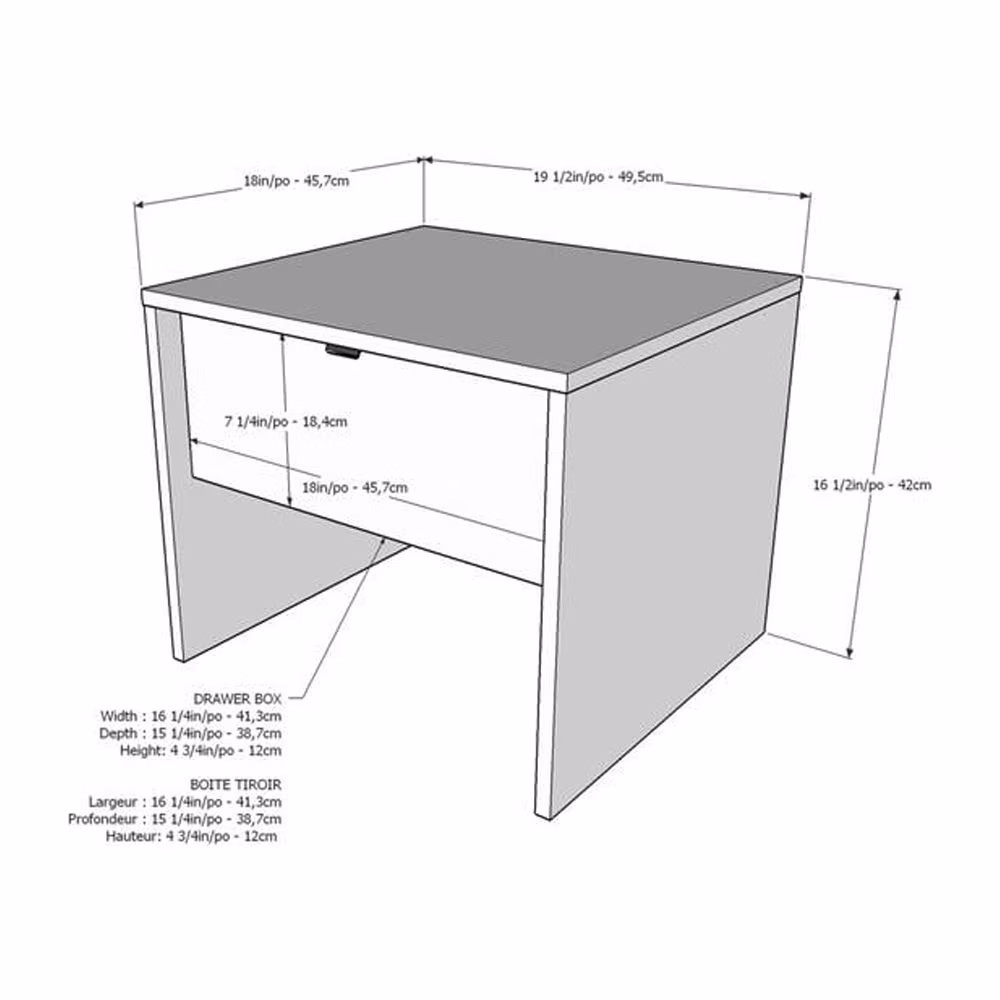 Nexera Sunburst 4 Piece Full Size Bedroom Set, Bark Grey and White
