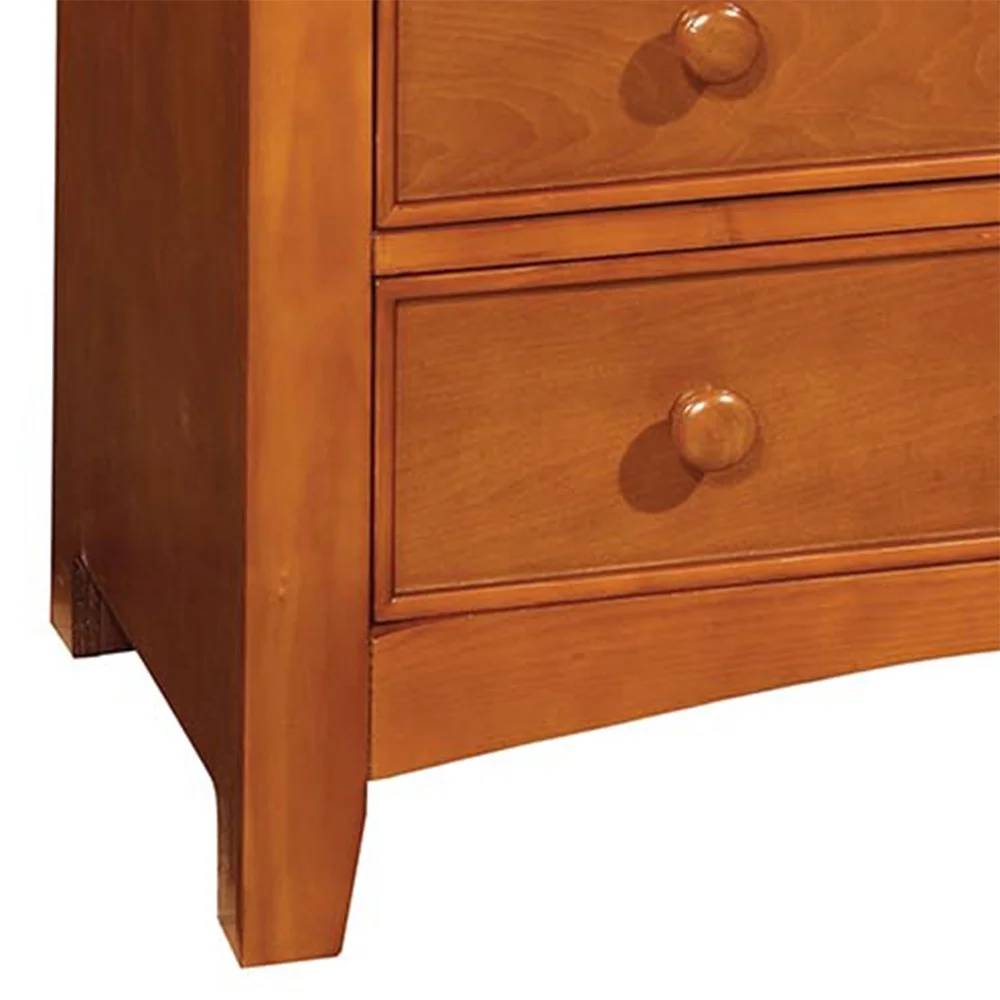 Furniture of America Sawyer Transitional 5-Drawer Chest, Dark Walnut