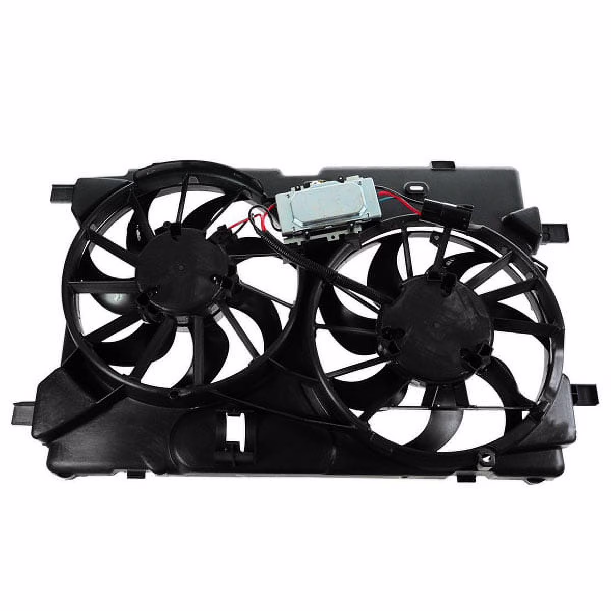 For 10-12 Fusion MKZ 3.5L Dual Radiator AC Condenser Cooling Fan Motor Assembly