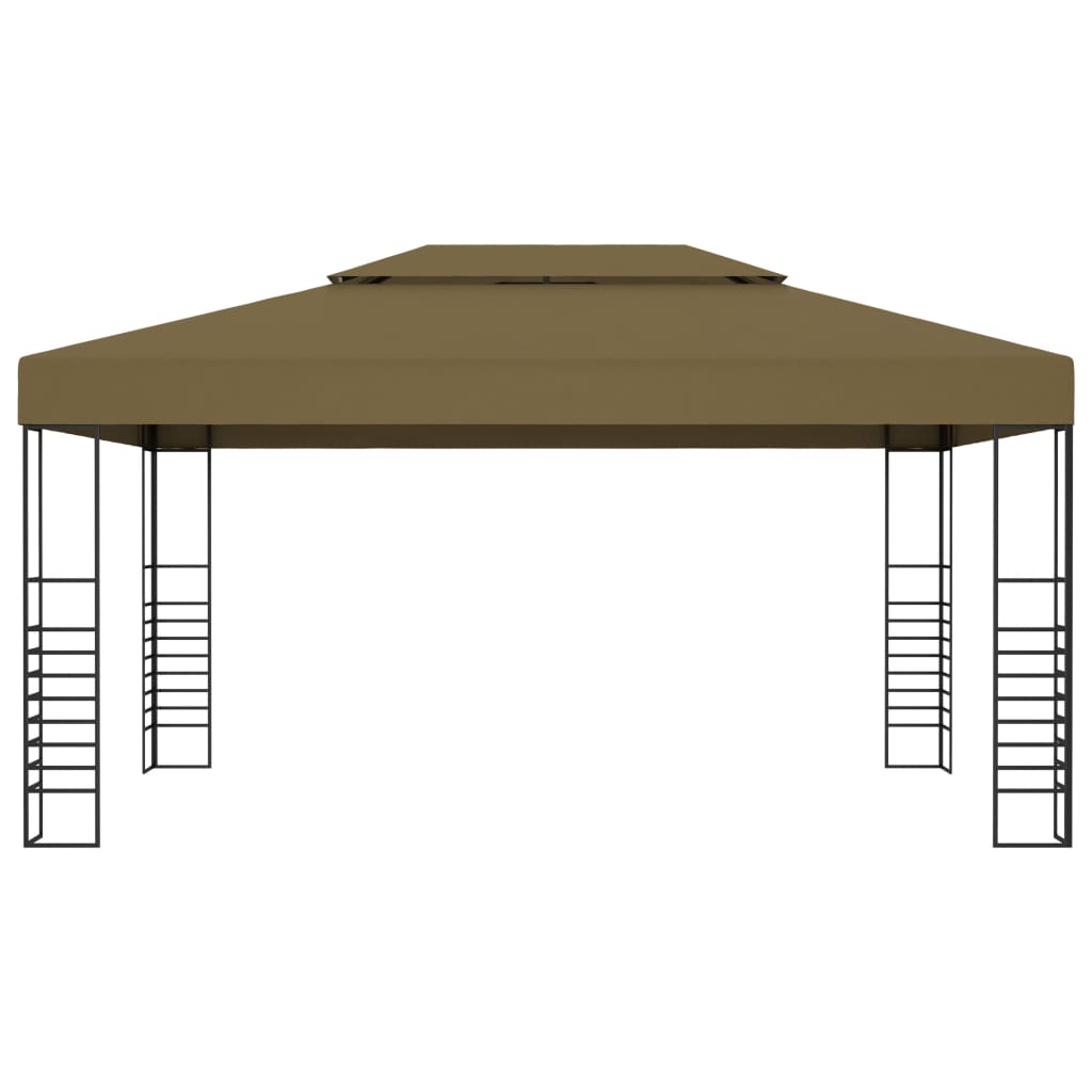 Gazebo 9.8'x13.1' Taupe 0.6 oz/ft2