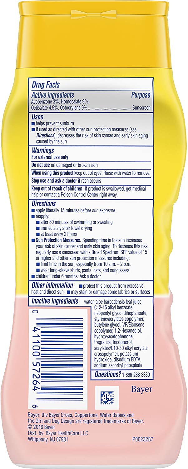 Baby Water, Tear Free, Mineral-Based Sunscreen Lotion, Broad Spectrum Lotion, Pure & Simple Formula, Water Resistant, Sweat Resistant, Dermatologist Tested, Pack of 24, 8 Fluid Ounce Per Pack