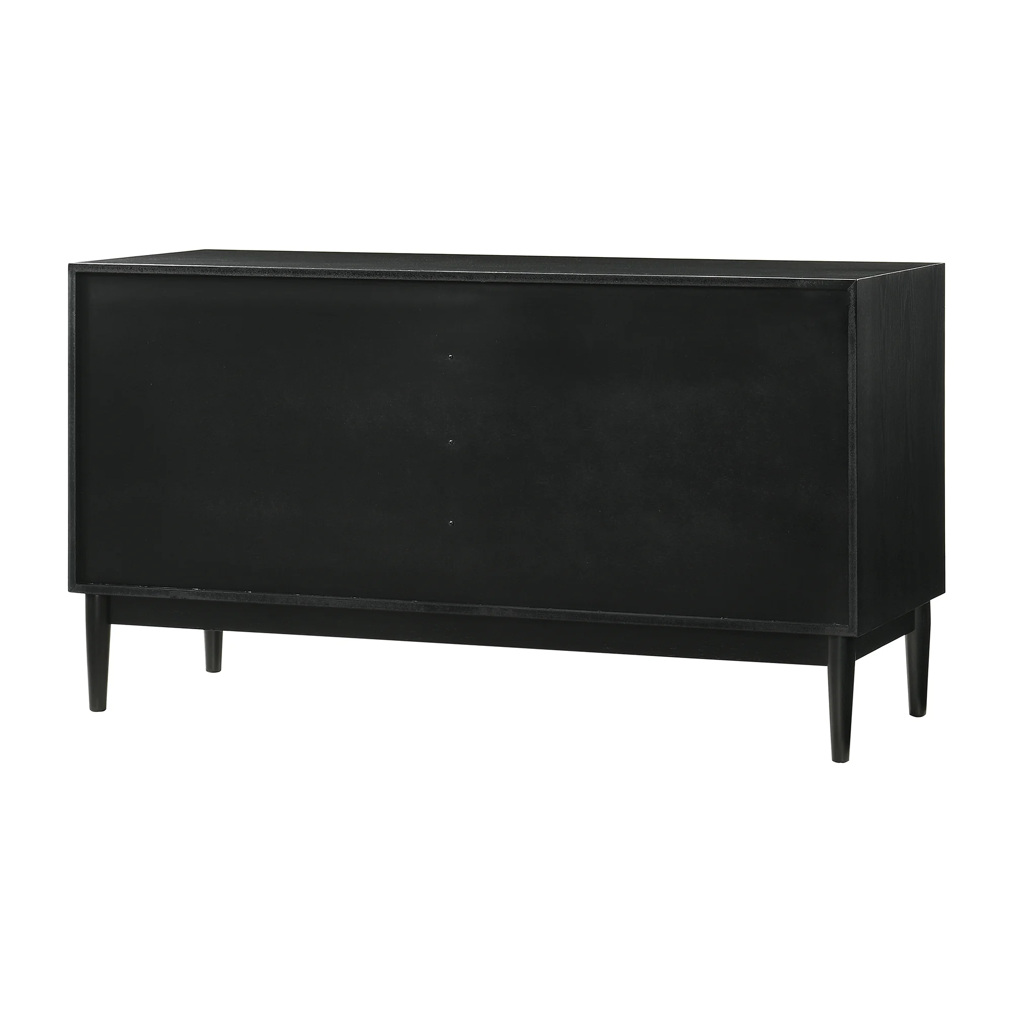 Artemio 6 Drawer Wood Dresser in Black Finish