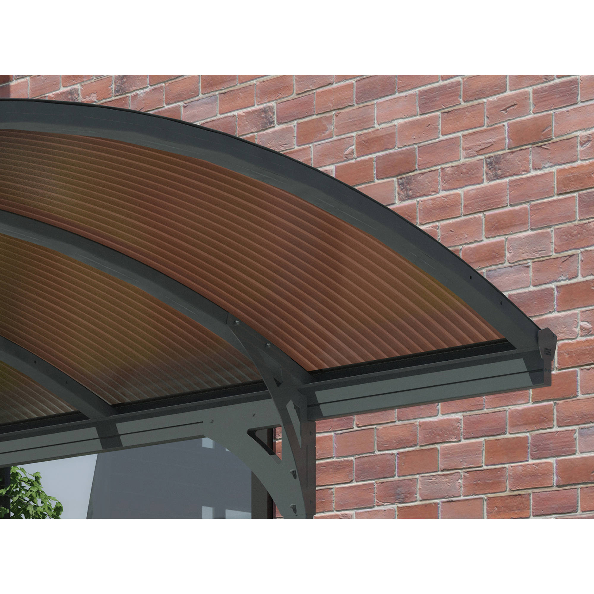 Palram - Canopia Vitoria 5000 10' x 16' Polycarbonate/Aluminum Carport - Gray/Bronze