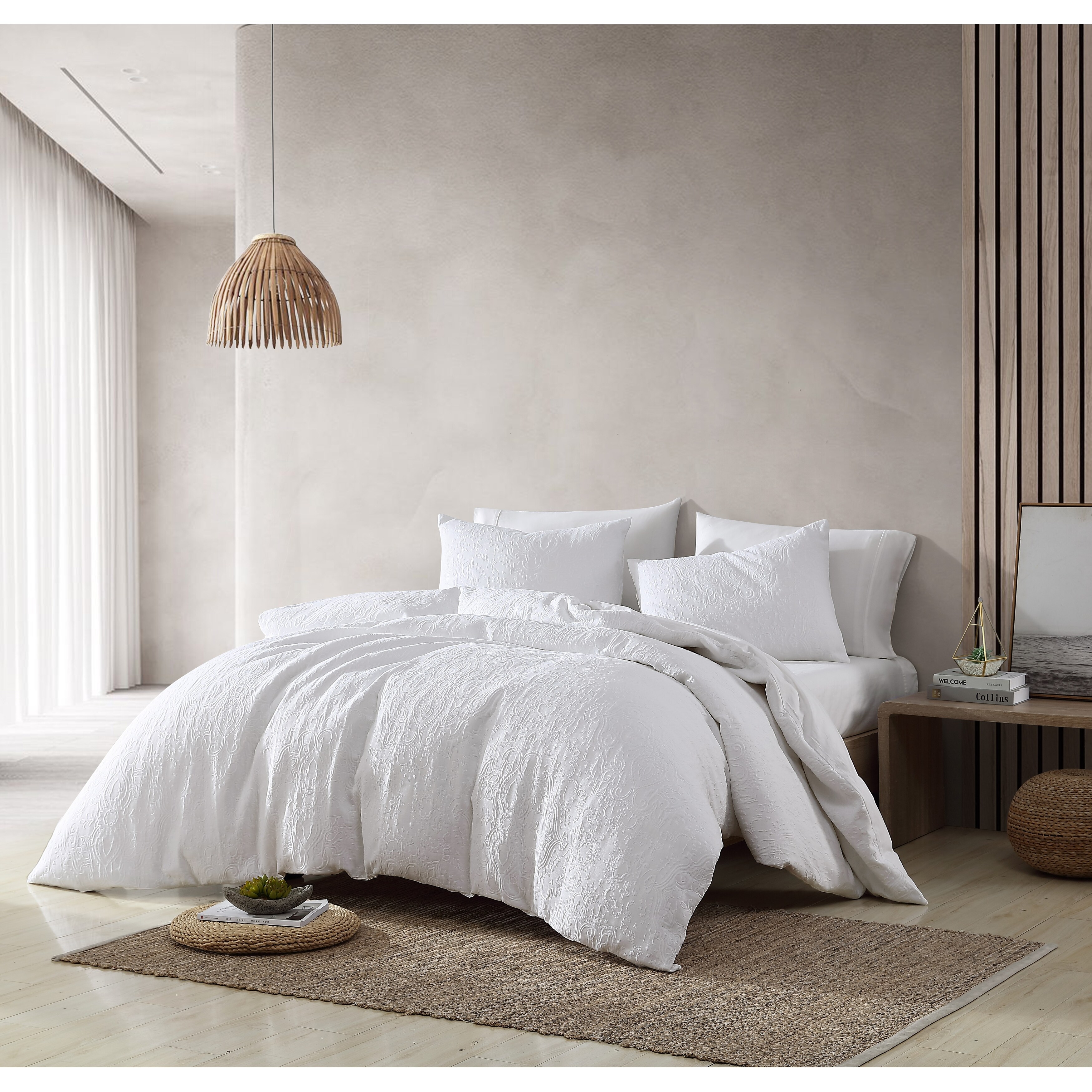 Magee Matelasse 3 pc Queen Comforter White Riverbrook Home Magee Matelasse 3 Piece Comforter Set White White - Queen - 3 Piece