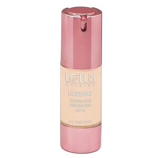 Lotus Herbals Ecostay Nourishing Foundation SPF 20, Royal Pearl, 30ml