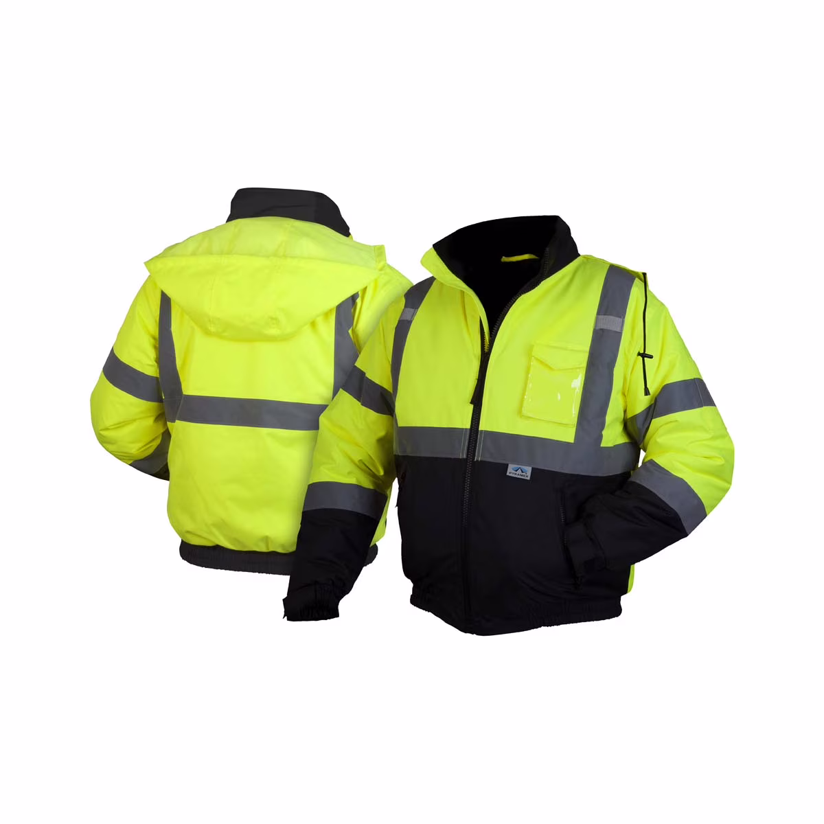 Hi-Vis Lime Bomber Jacket with Quilted Lining- Size 2X Large