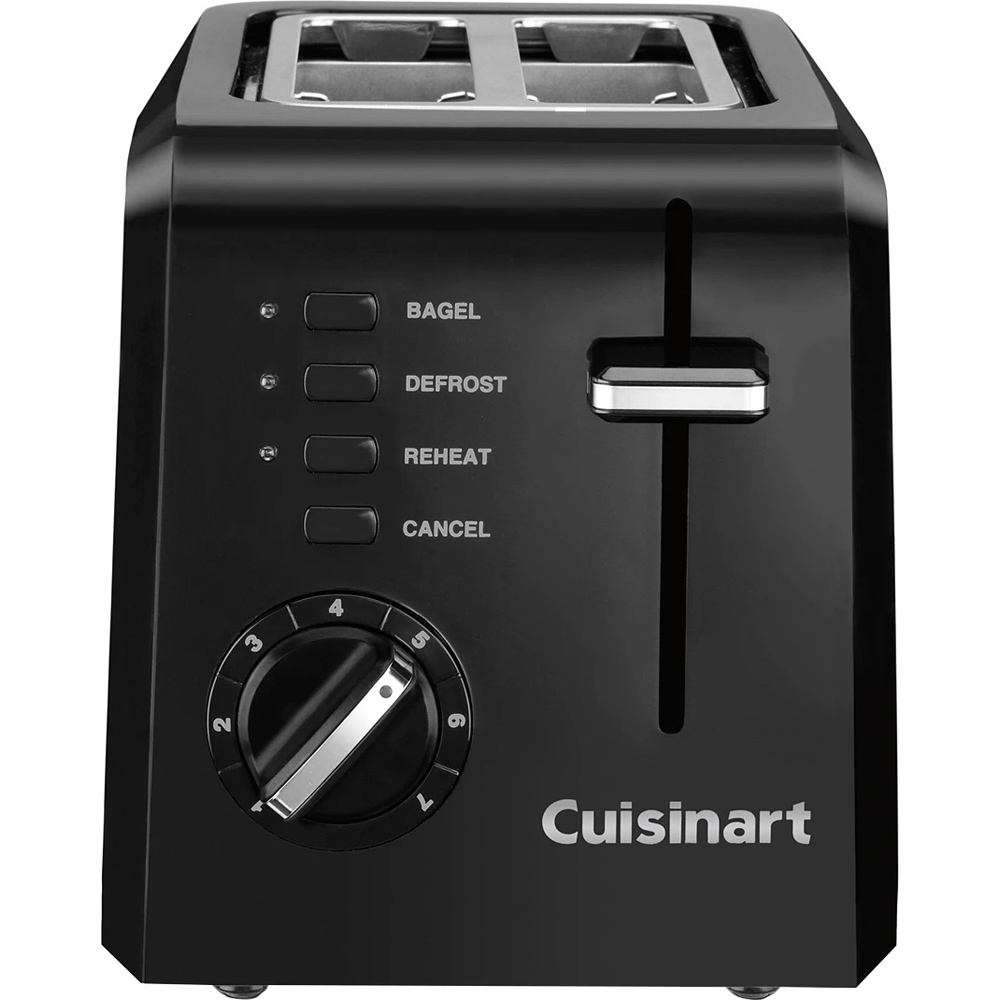 Restored Cuisinart CPT-122 Compact 2-Slice Toaster (Black) (Refurbished)