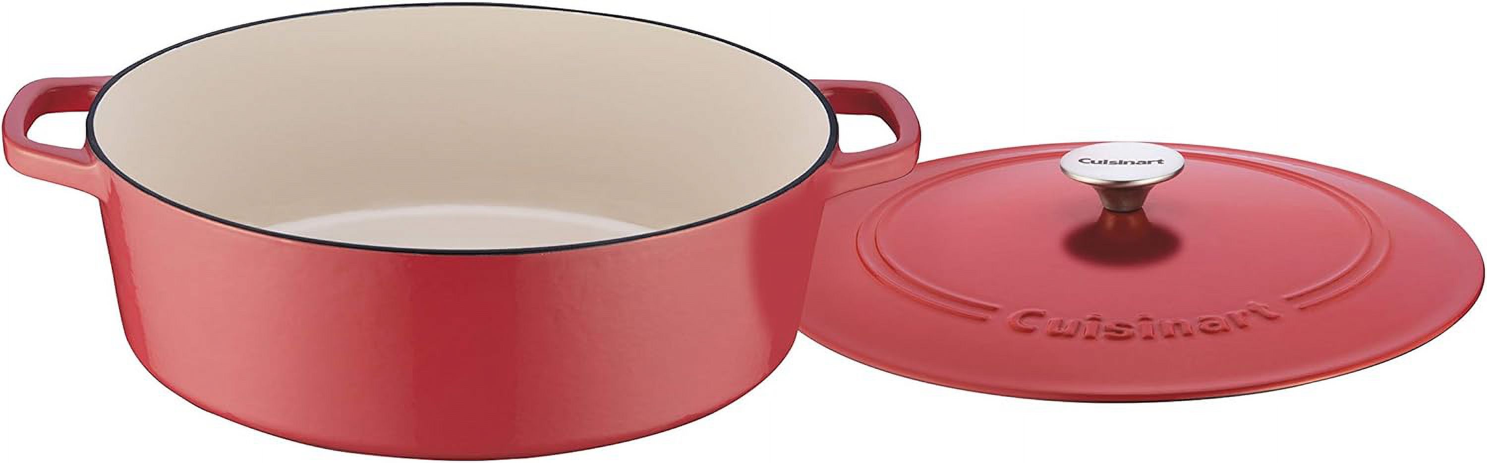 Open Box Cuisinart Cast Iron, 7 Quart - PEONY PINK