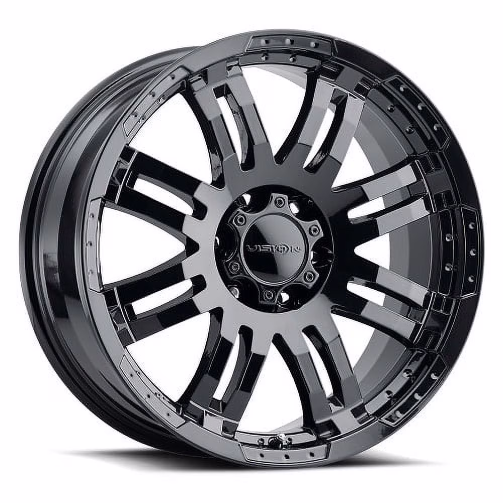 18x8.5 Vision 375 Warrior Gloss Black Wheel 5x5.5 (18mm)