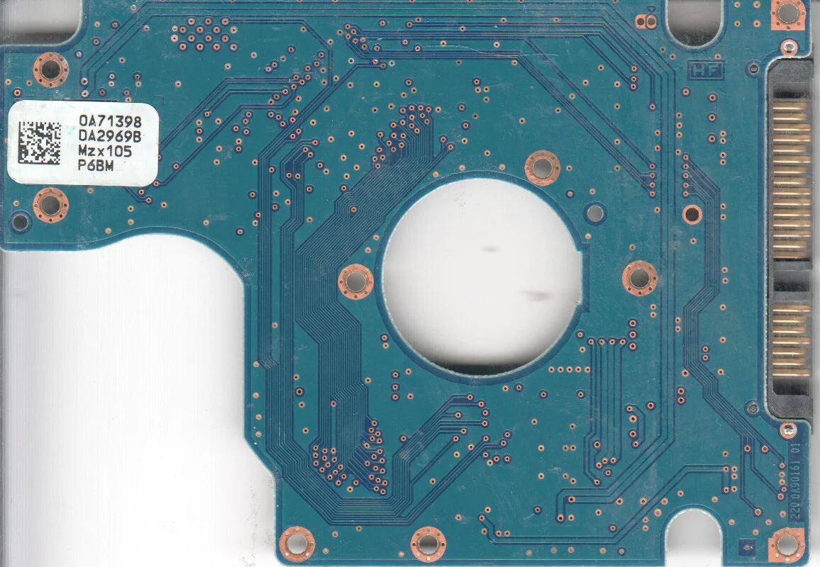 HTS545016B9A300, 0A71398 DA2969B, 0A57911, DA2987, Hitachi SATA 2.5 PCB