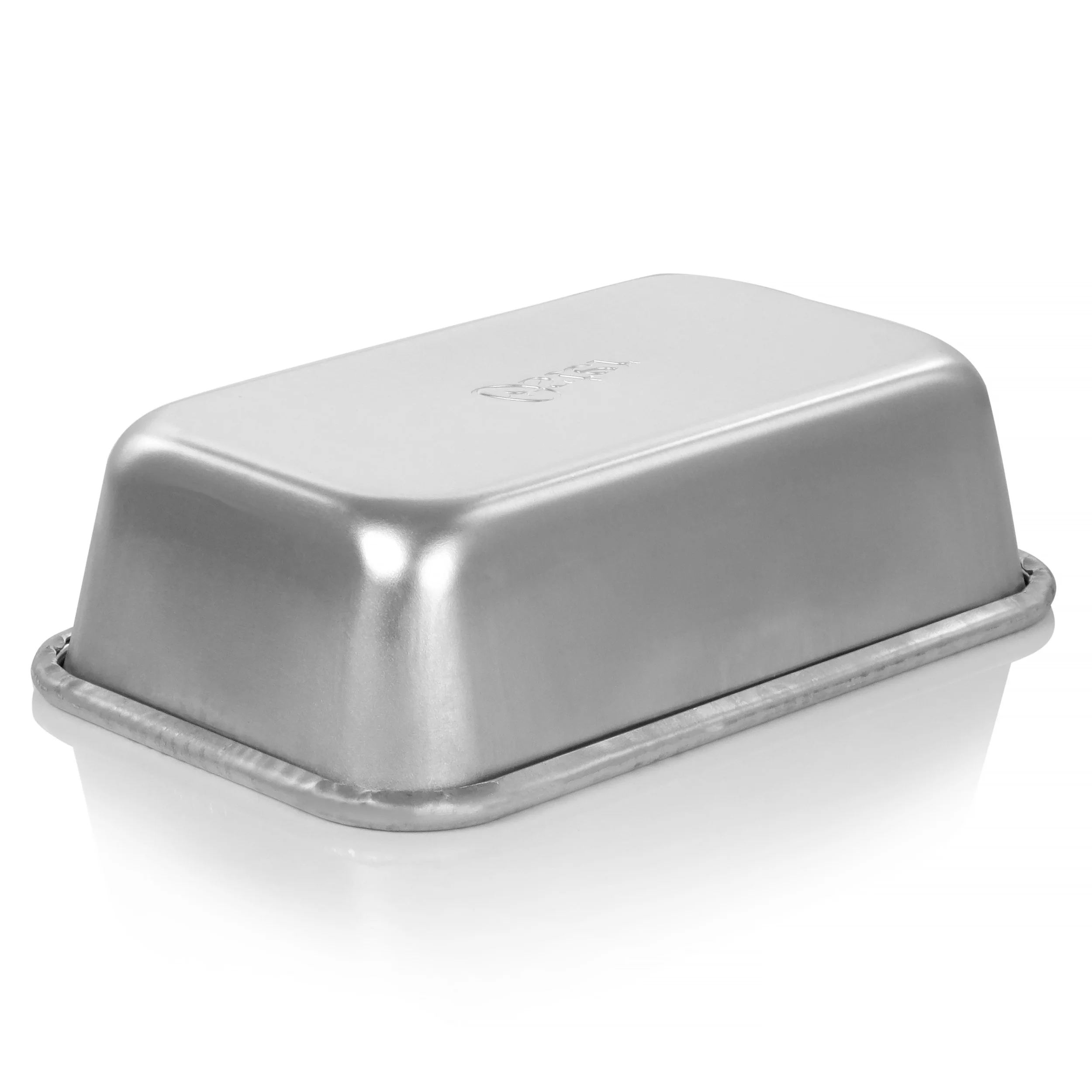 Baker's Glee 9 Inch x 5.3 Inch Aluminum Rectangle Loaf Pan in Silver