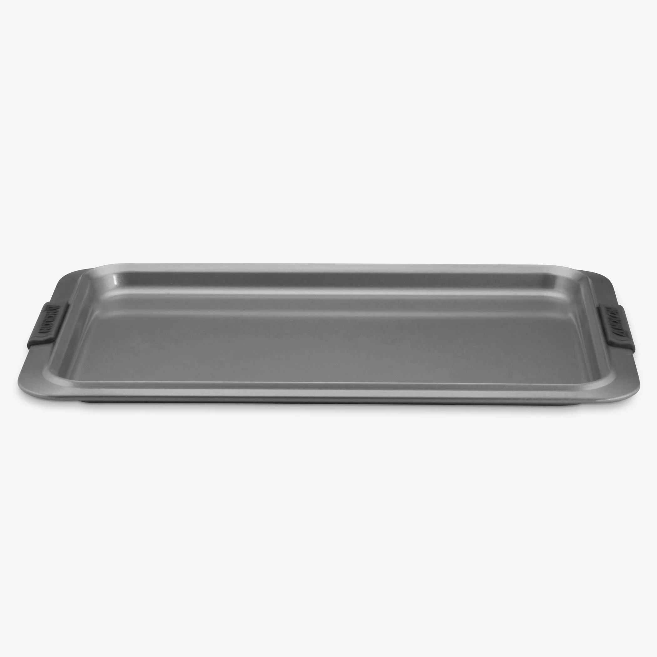 Anolon Advanced Bakeware Nonstick Cookie Sheet, 11-Inch x 17-Inch, Gray with Silicone Grips