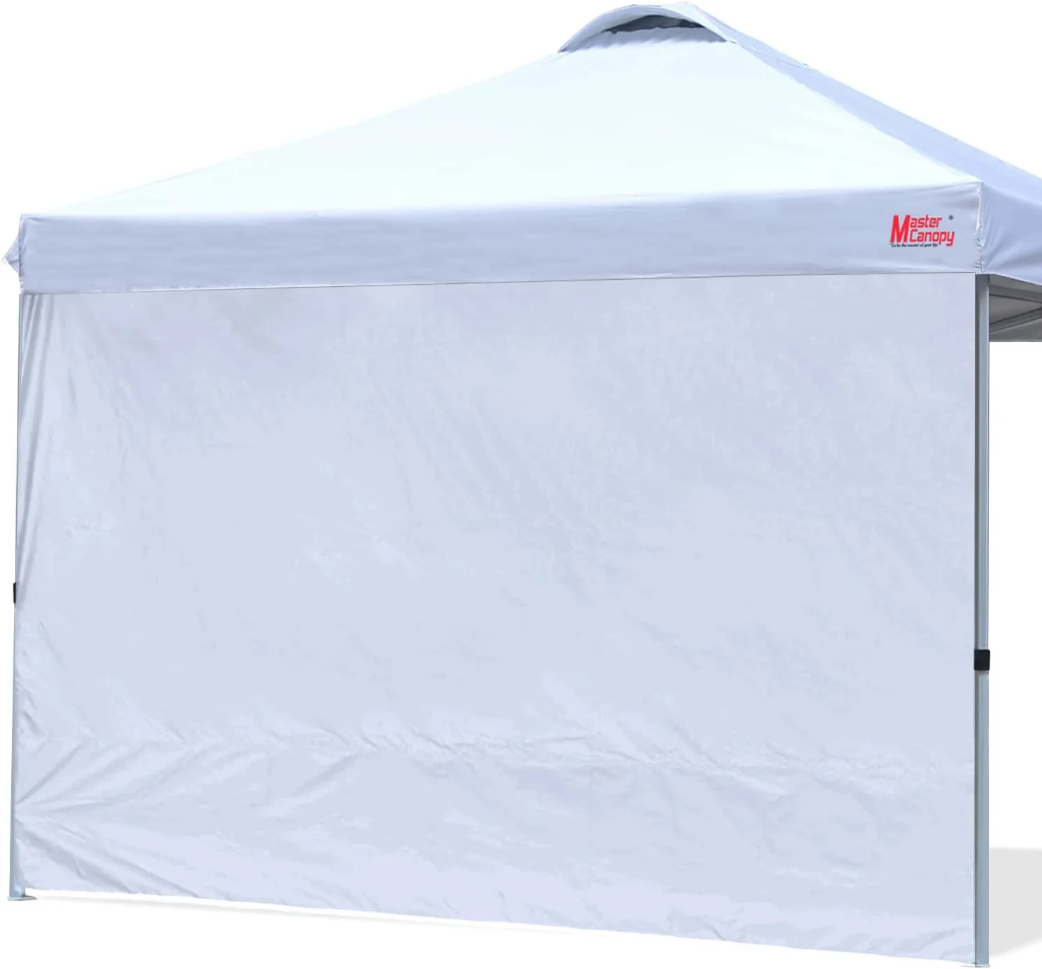 KEERDAO Durable Ez Pop-up Canopy Tent with 1 Sidewall (10'x10',White)