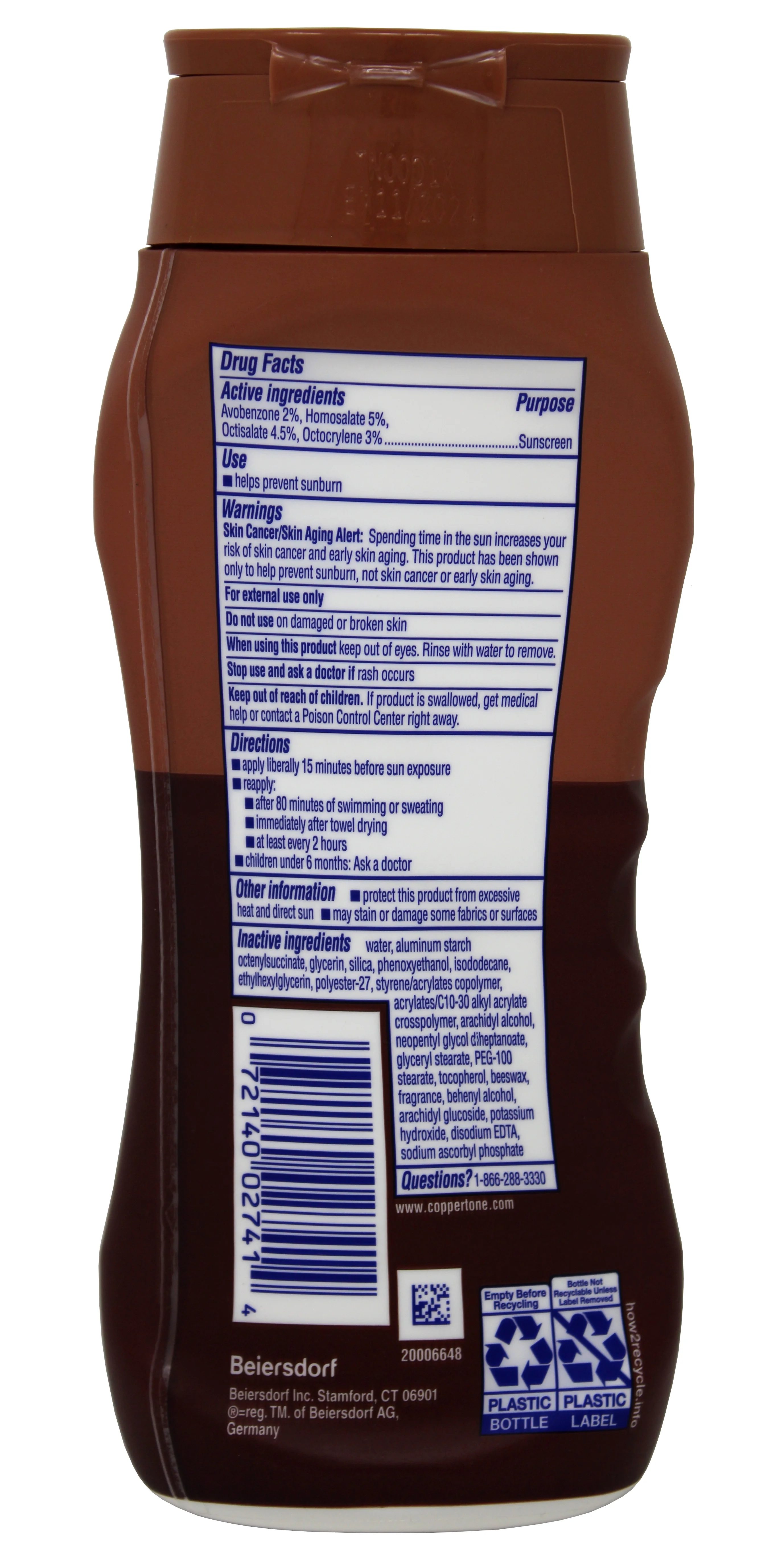 6 Pack Coppertone Tanning Sunscreen Lotion SPF8 8oz Each