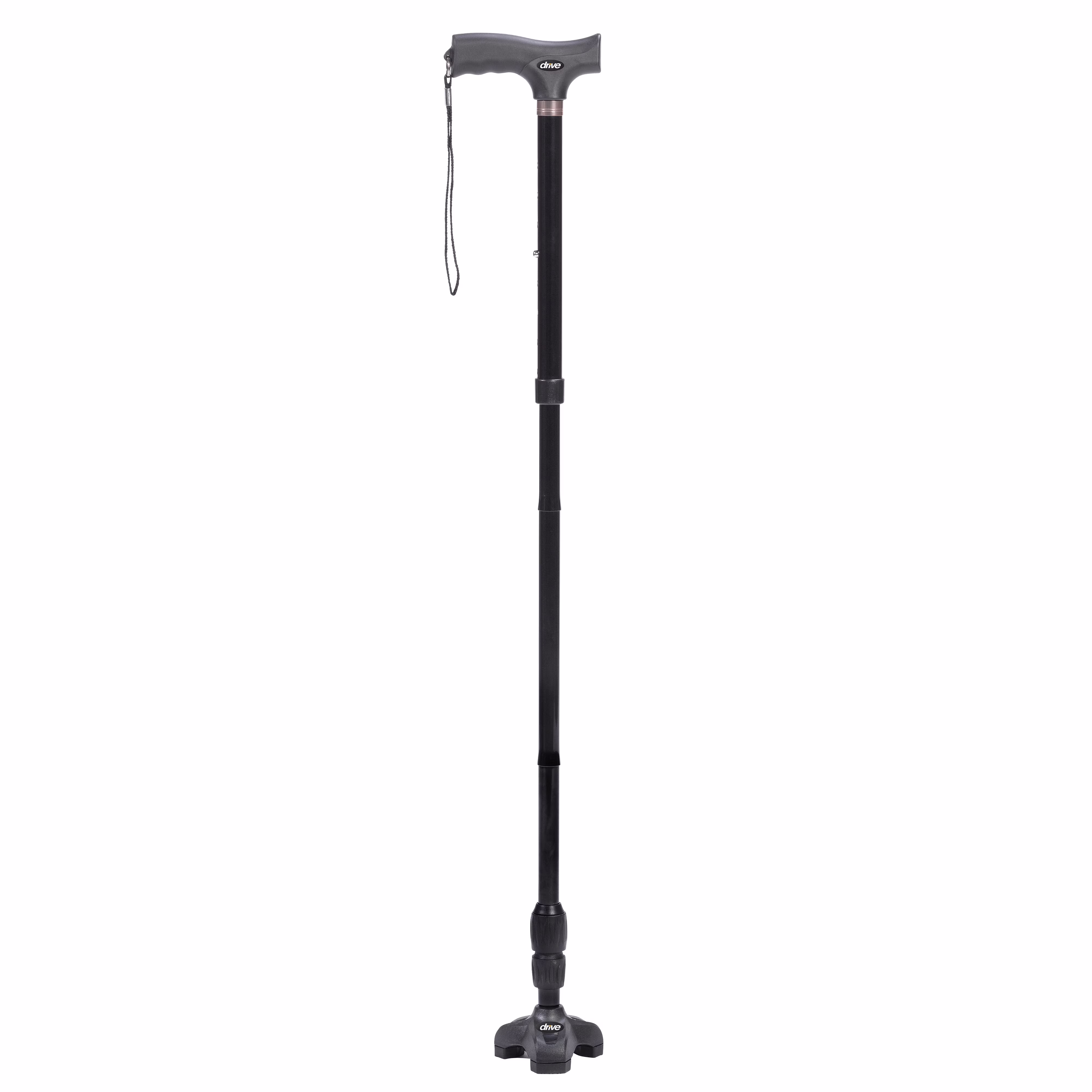Drive Medical Flex N Go Adjustable Folding Cane with T Handle
