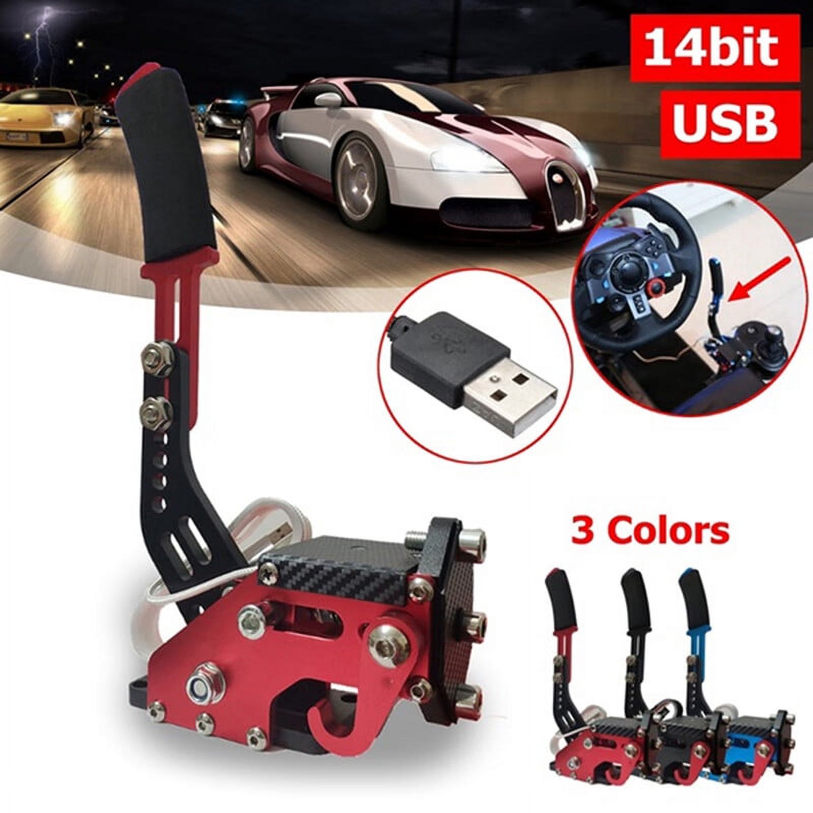 JETTINGBUY 14Bit PC USB Handbrake SIM For Racing Games G27/G29 T500 FANATECOSW DIRT RALLY