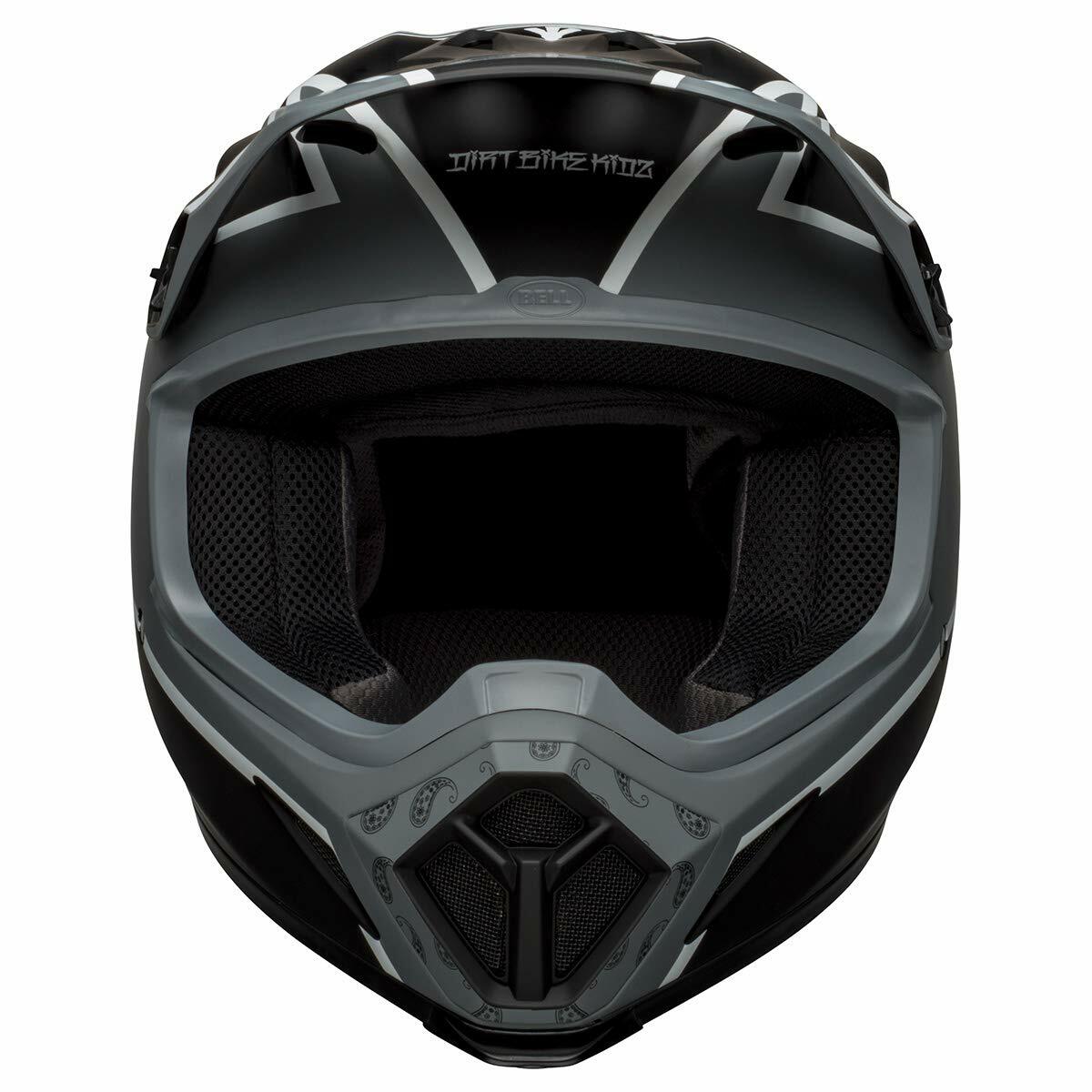 Bell Helmets MX-9 Twitch MIPS Helmet (X-Large, Matte Black/Gray/White)