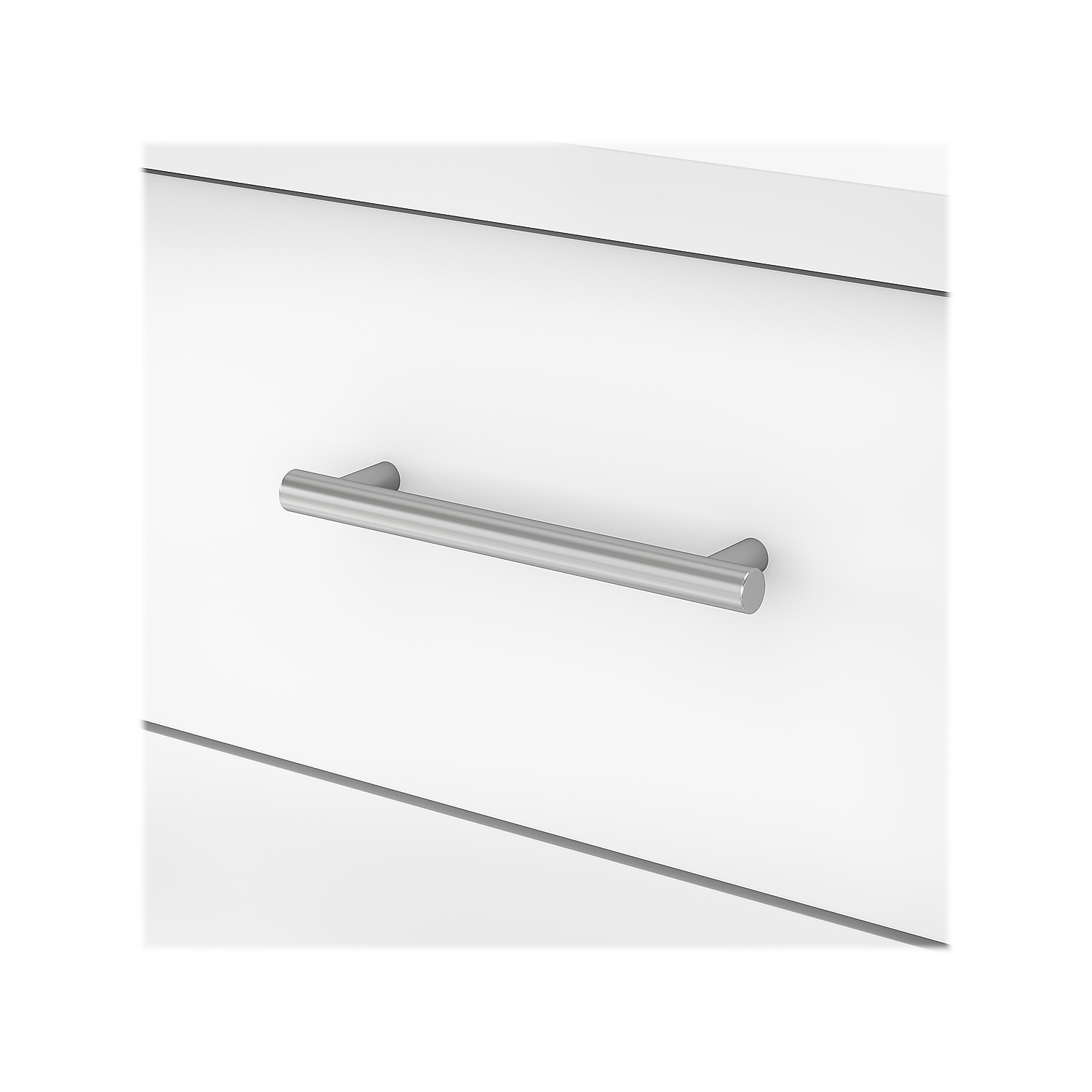 Somerset 72W Sit to Stand L Desk with Hutch in White - Engineered Wood