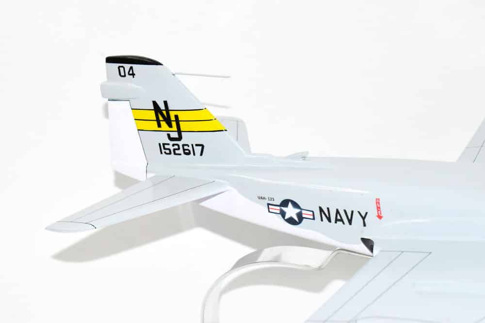 VAH-123 Professionals (1967) A-6A Intruder Model, 1/36th Scale, Mahogany, Navy