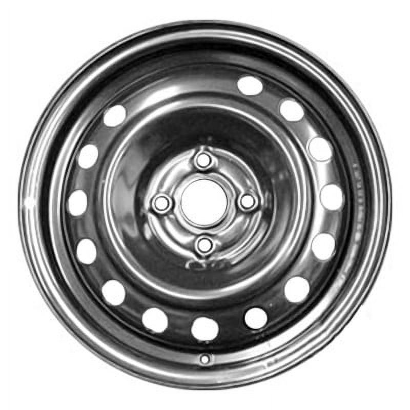 KAI 15 X 5.5 Reconditioned OEM Steel Wheel, Black, Fits 2012-2015 Kia Rio Hatchback